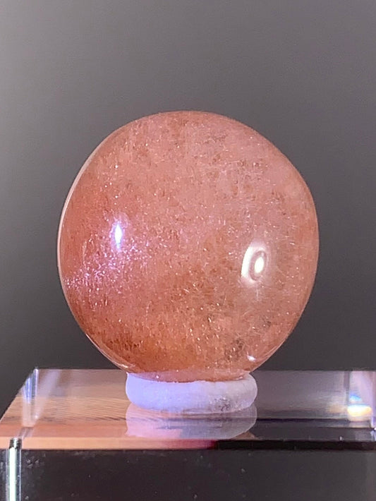 Top Quality Pink Amphibole Quartz Cabochon – Rare Collector’s Gem from Brazil