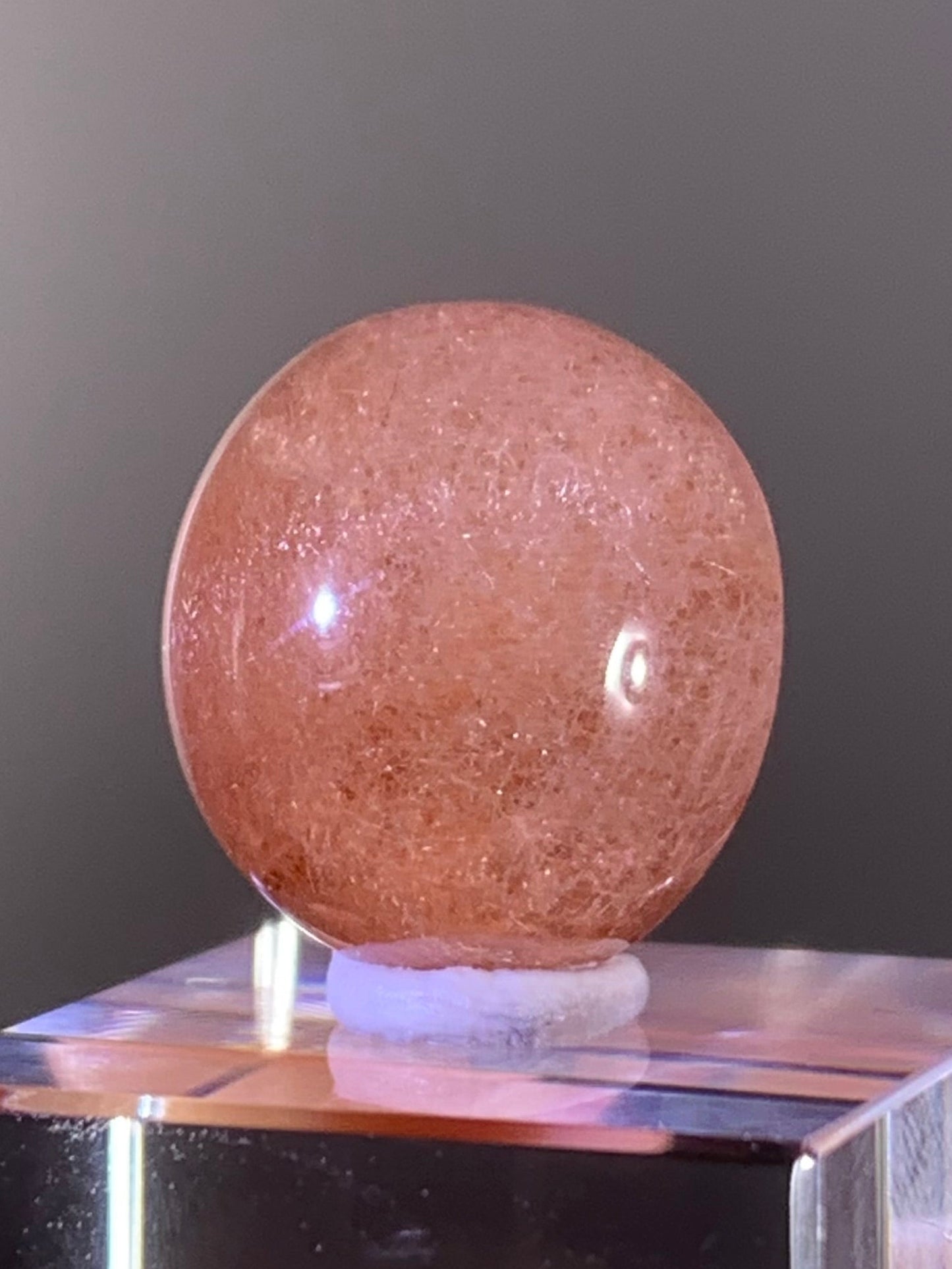 Top Quality Pink Amphibole Quartz Cabochon – Rare Collector’s Gem from Brazil