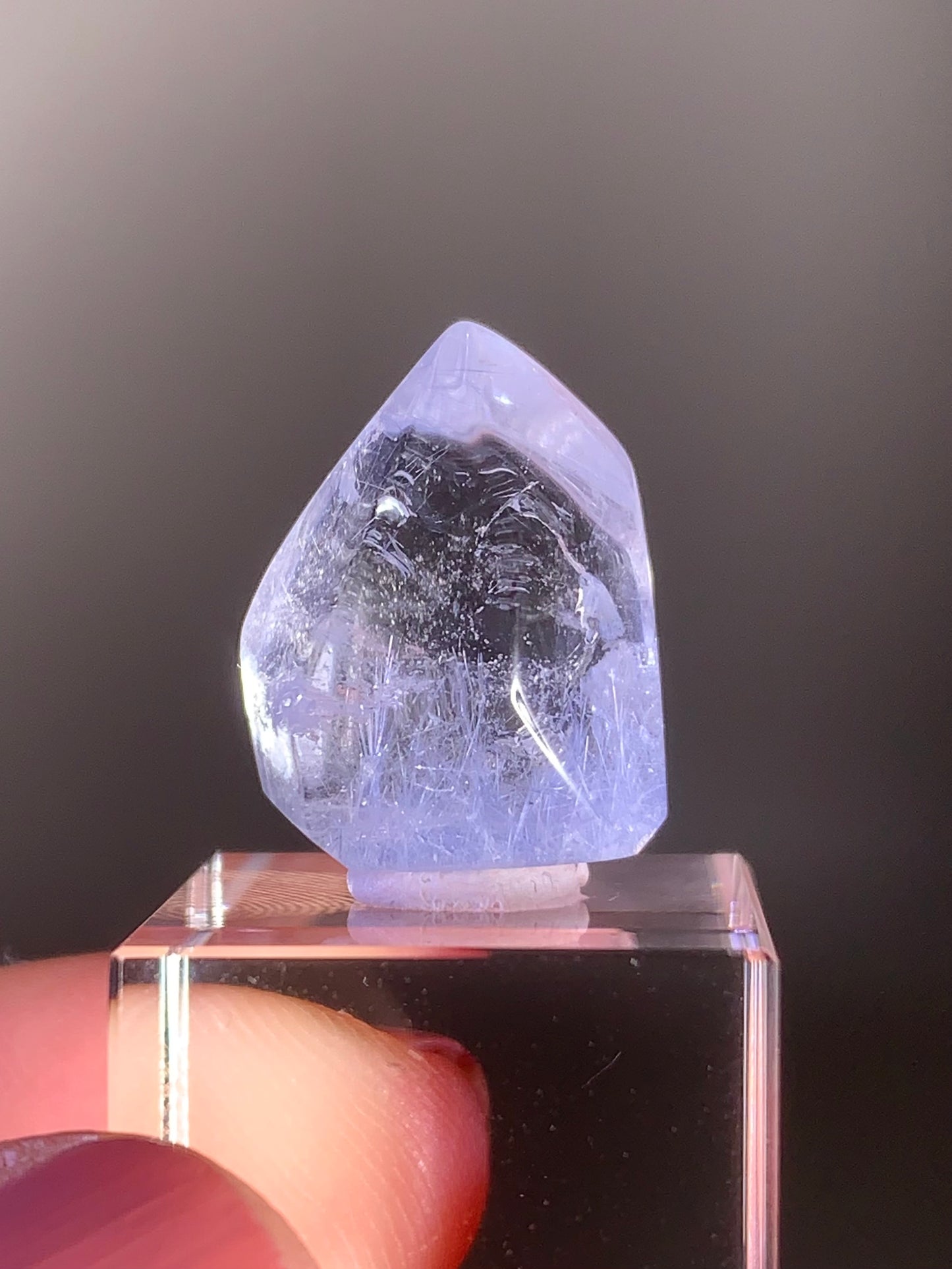Natural Blue Dumortierite Polished Freeform from Brazil