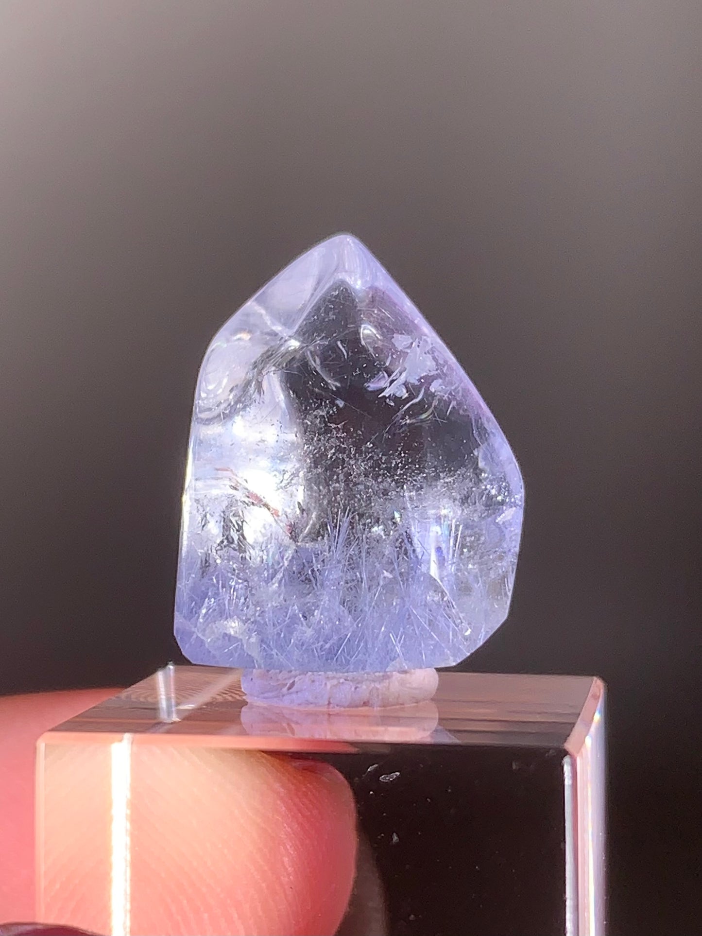 Natural Blue Dumortierite Polished Freeform from Brazil