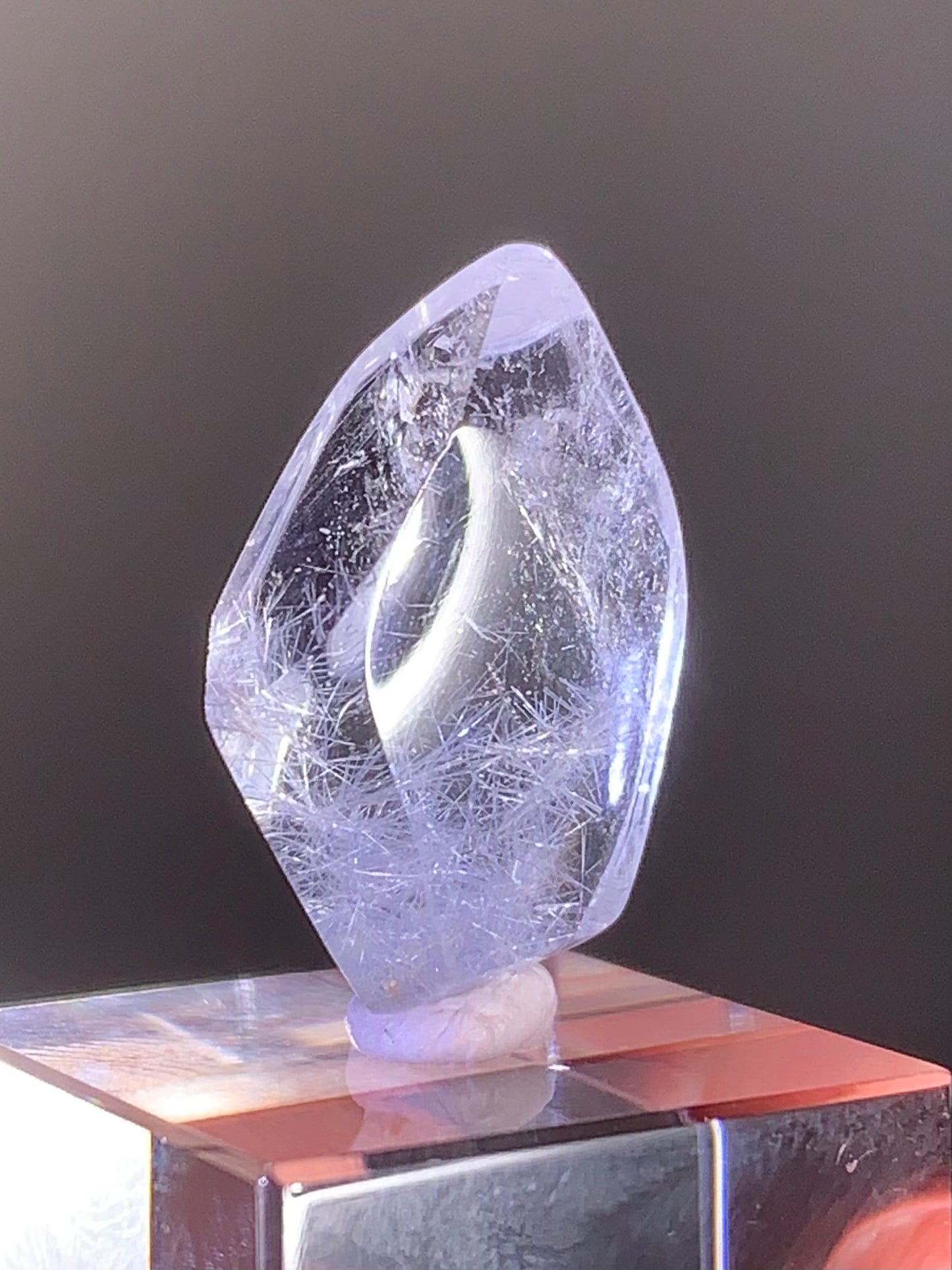 Natural Blue Dumortierite Polished Freeform from Brazil