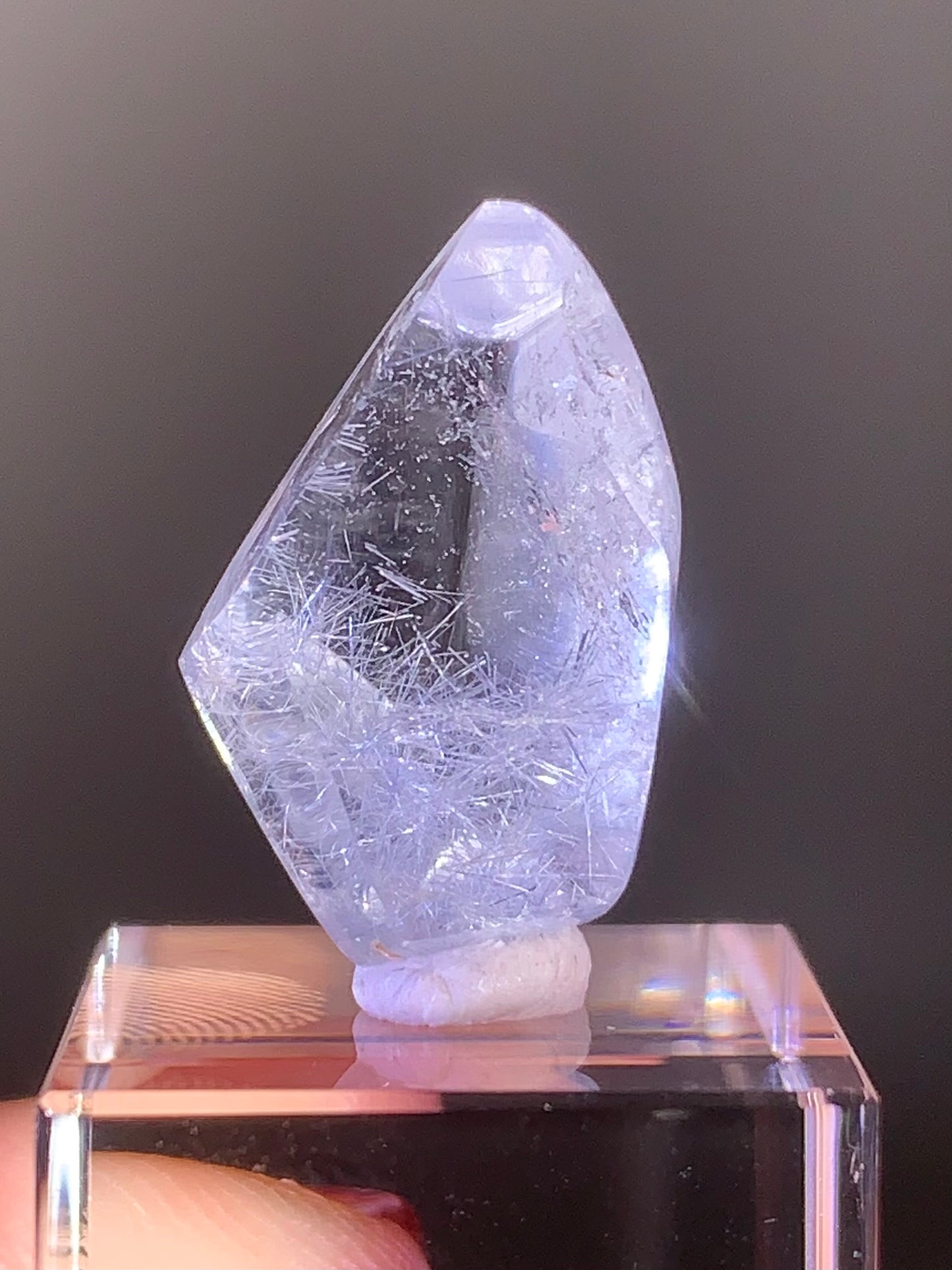 Natural Blue Dumortierite Polished Freeform from Brazil