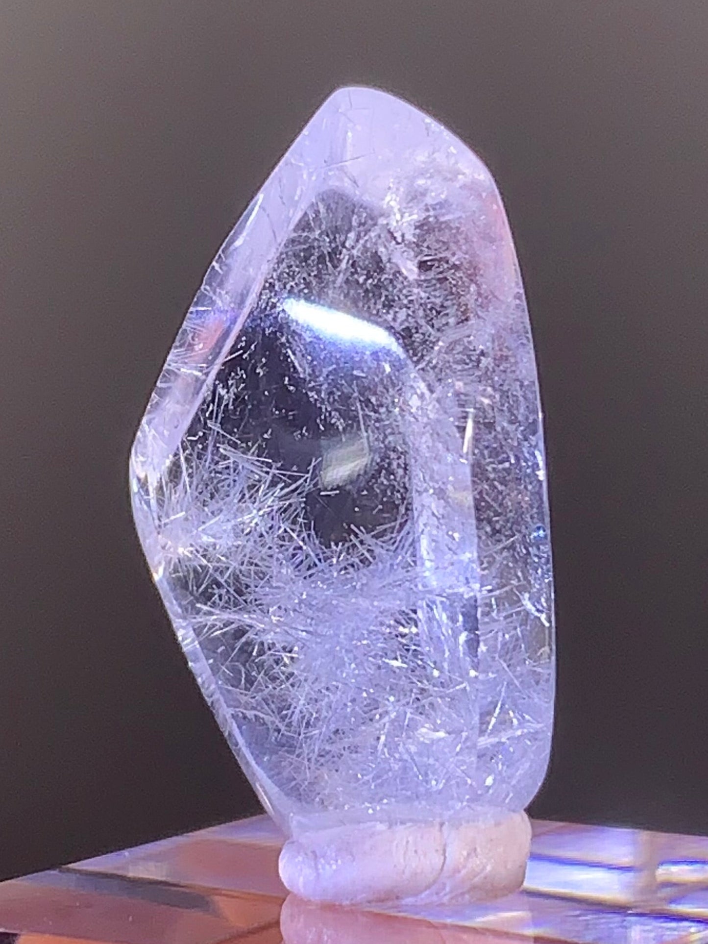 Natural Blue Dumortierite Polished Freeform from Brazil