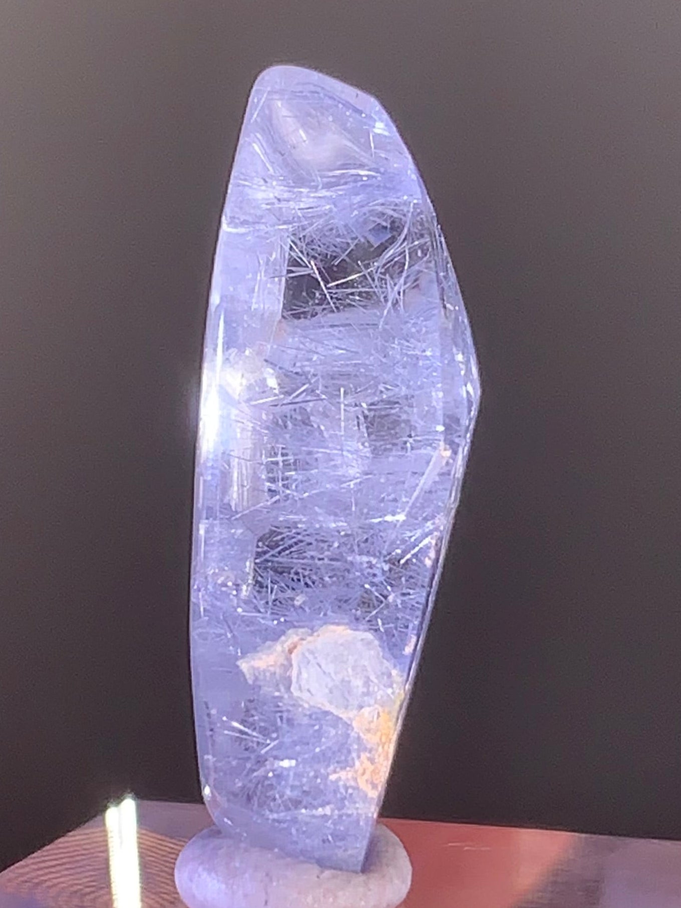 Natural Blue Dumortierite Polished Freeform from Brazil