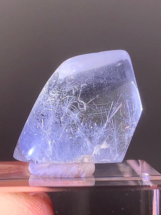 Natural Blue Dumortierite Polished Freeform from Brazil