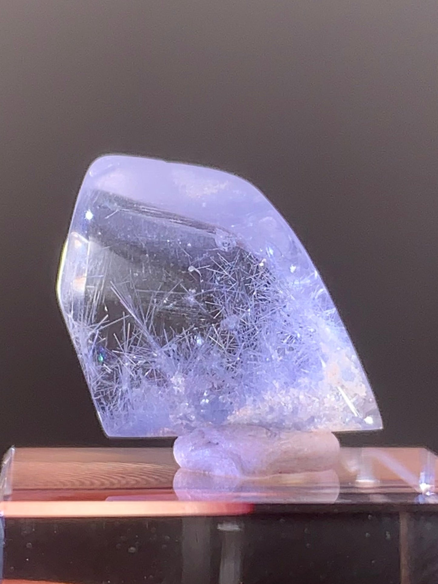 Natural Blue Dumortierite Polished Freeform from Brazil