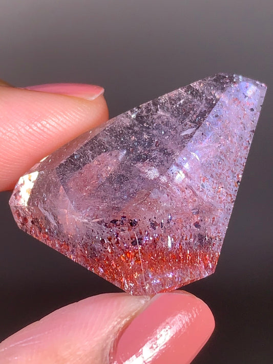 Harlequin Quartz Polished Freeform – Gold Strawberry Quartz from Madagascar