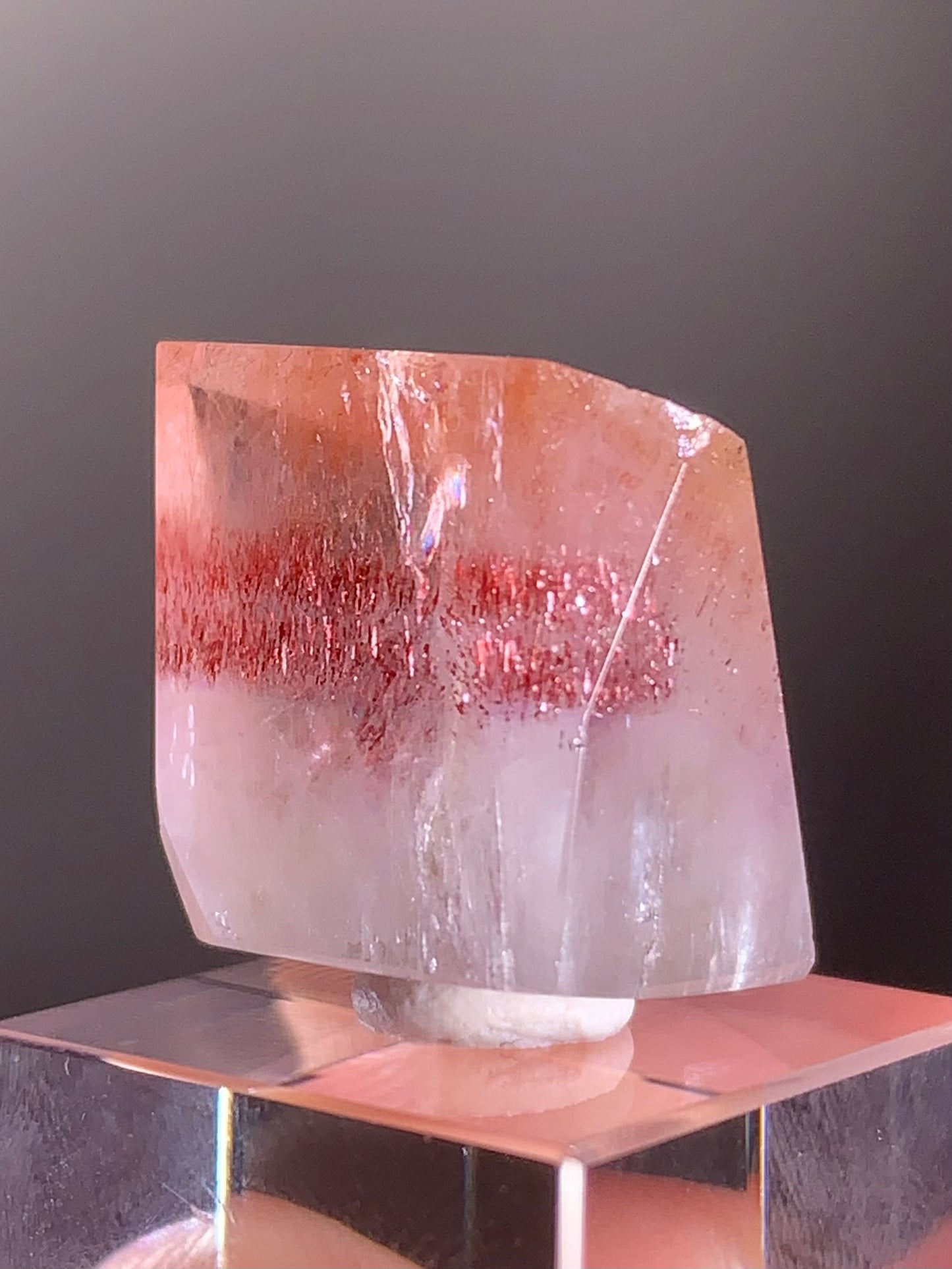 Harlequin Quartz Polished Freeform – Gold Strawberry Quartz from Madagascar