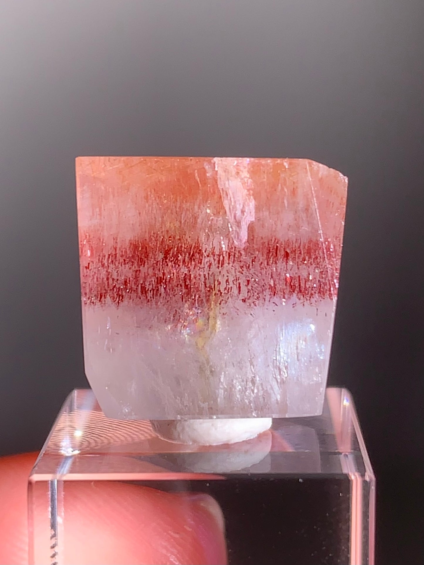 Harlequin Quartz Polished Freeform – Gold Strawberry Quartz from Madagascar