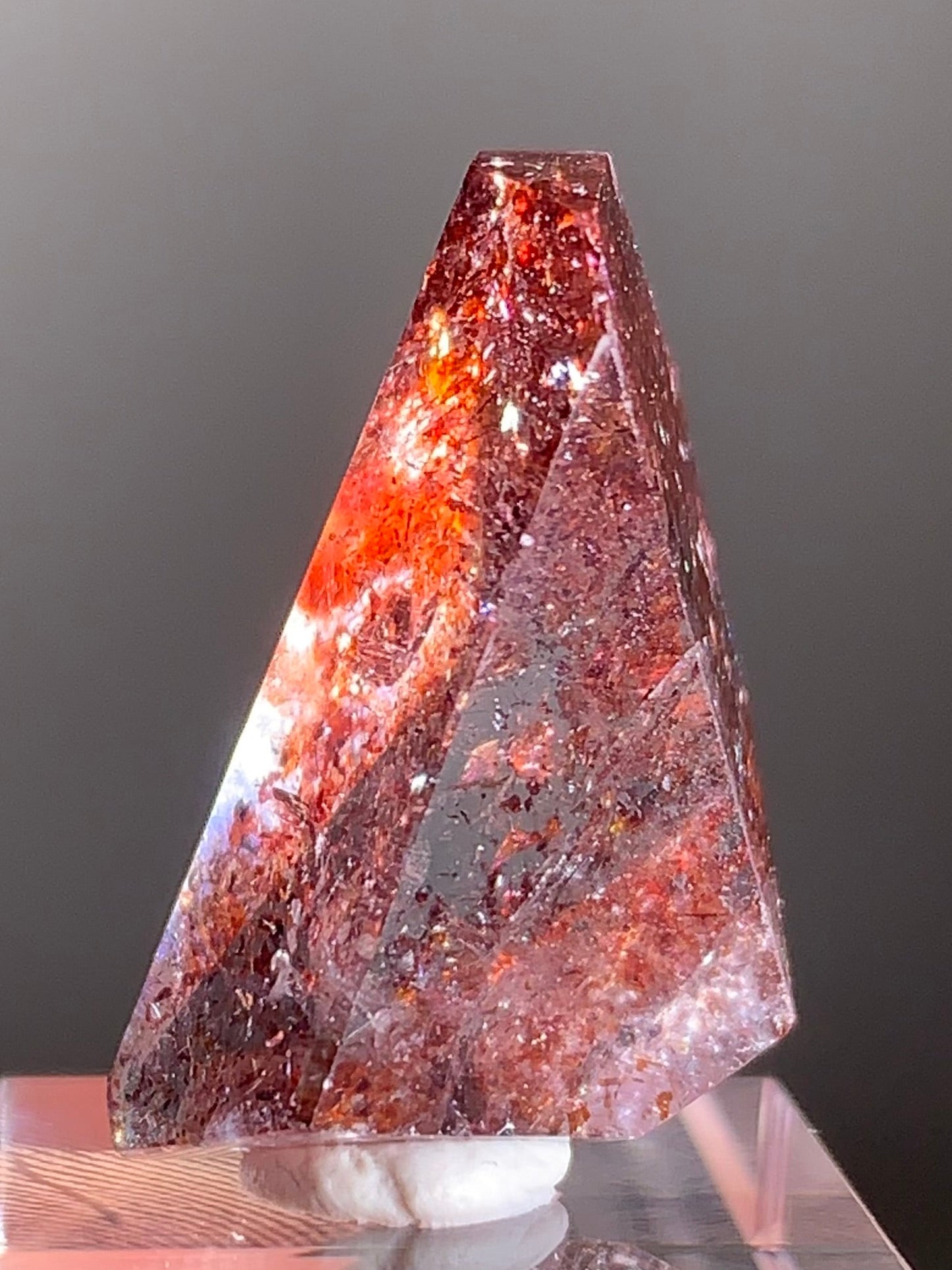 Harlequin Quartz Polished Freeform – Gold Strawberry Quartz from Madagascar
