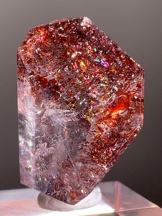 Harlequin Quartz Polished Freeform – Gold Strawberry Quartz from Madagascar