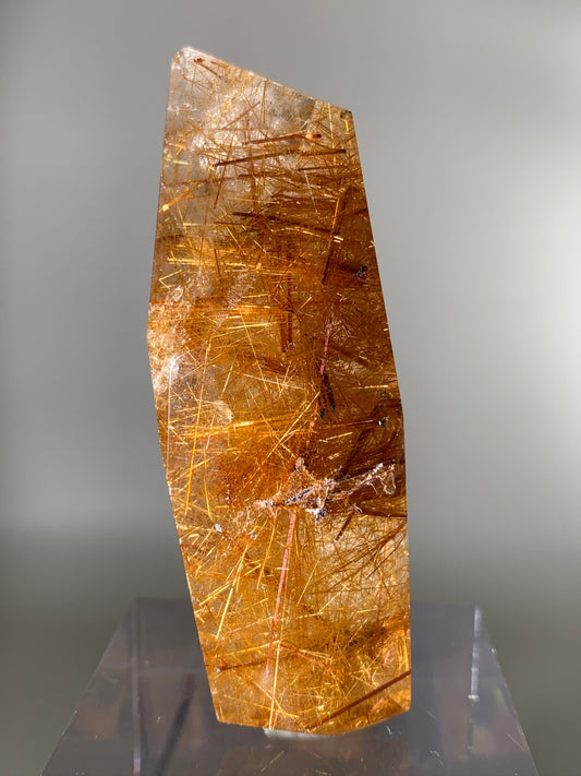 Gold Rutile Quartz Polished Freeform