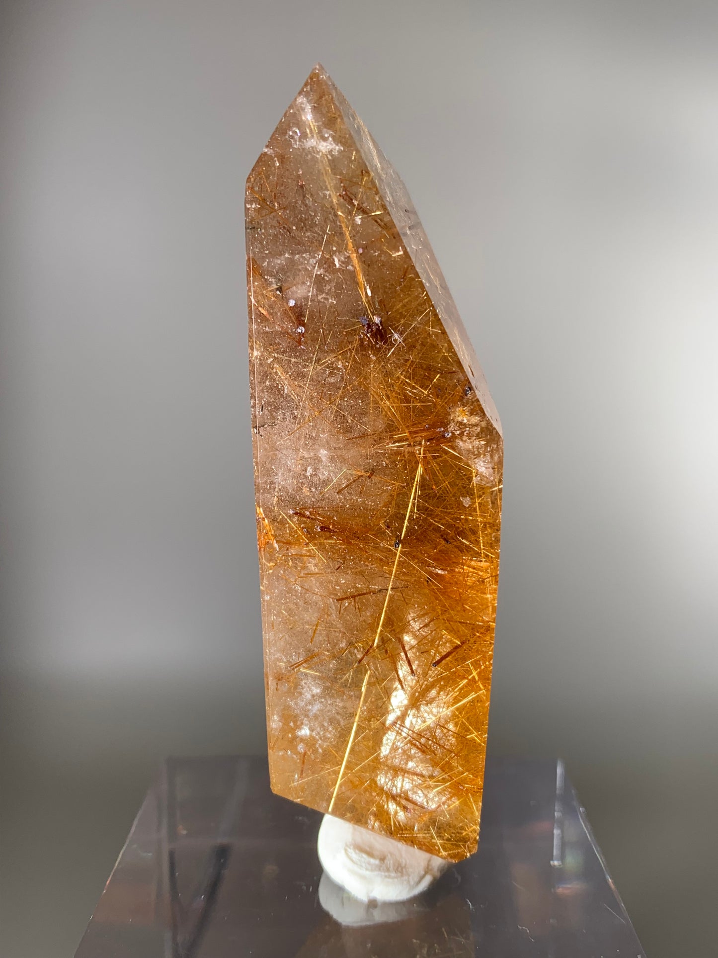 Gold Rutile Quartz Polished Freeform
