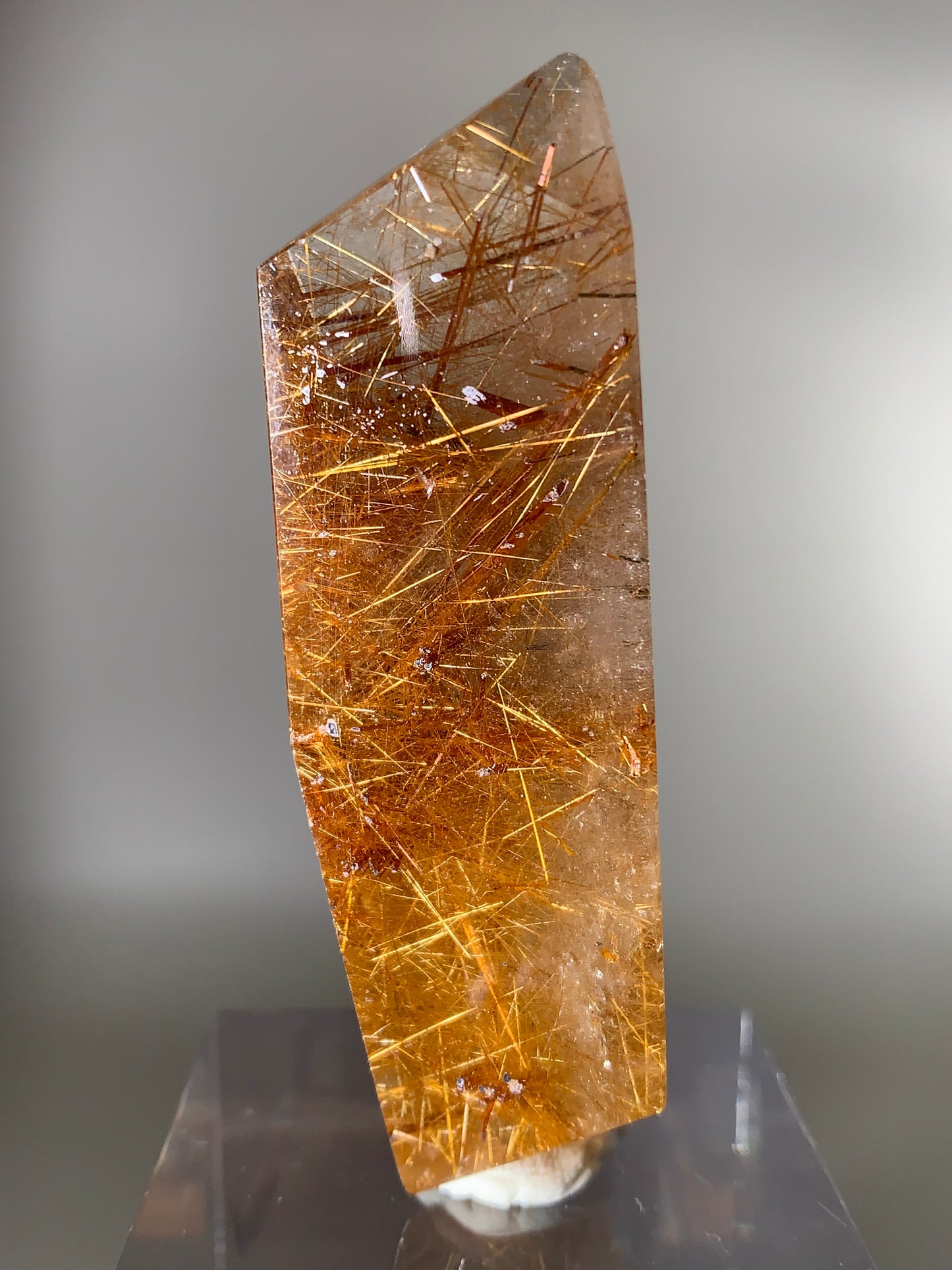 Gold Rutile Quartz Polished Freeform