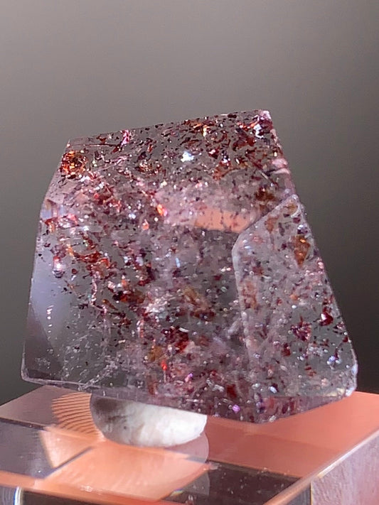 Harlequin Quartz Polished Freeform – Gold Strawberry Quartz from Madagascar