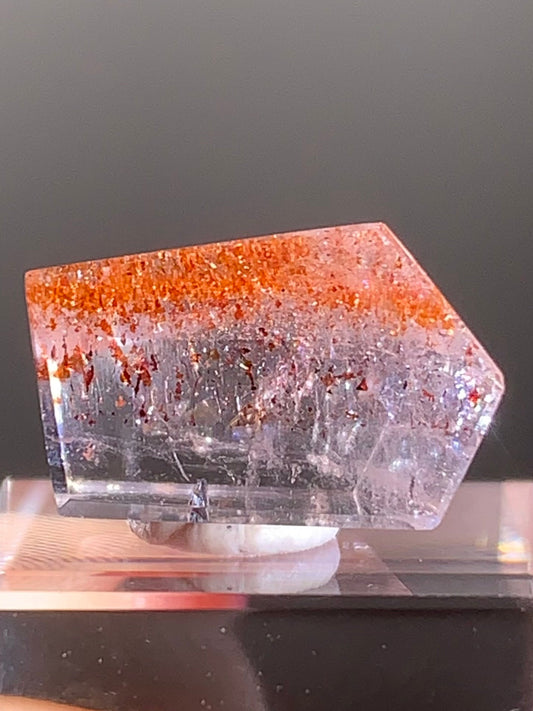 Harlequin Quartz Polished Freeform – Gold Strawberry Quartz from Madagascar