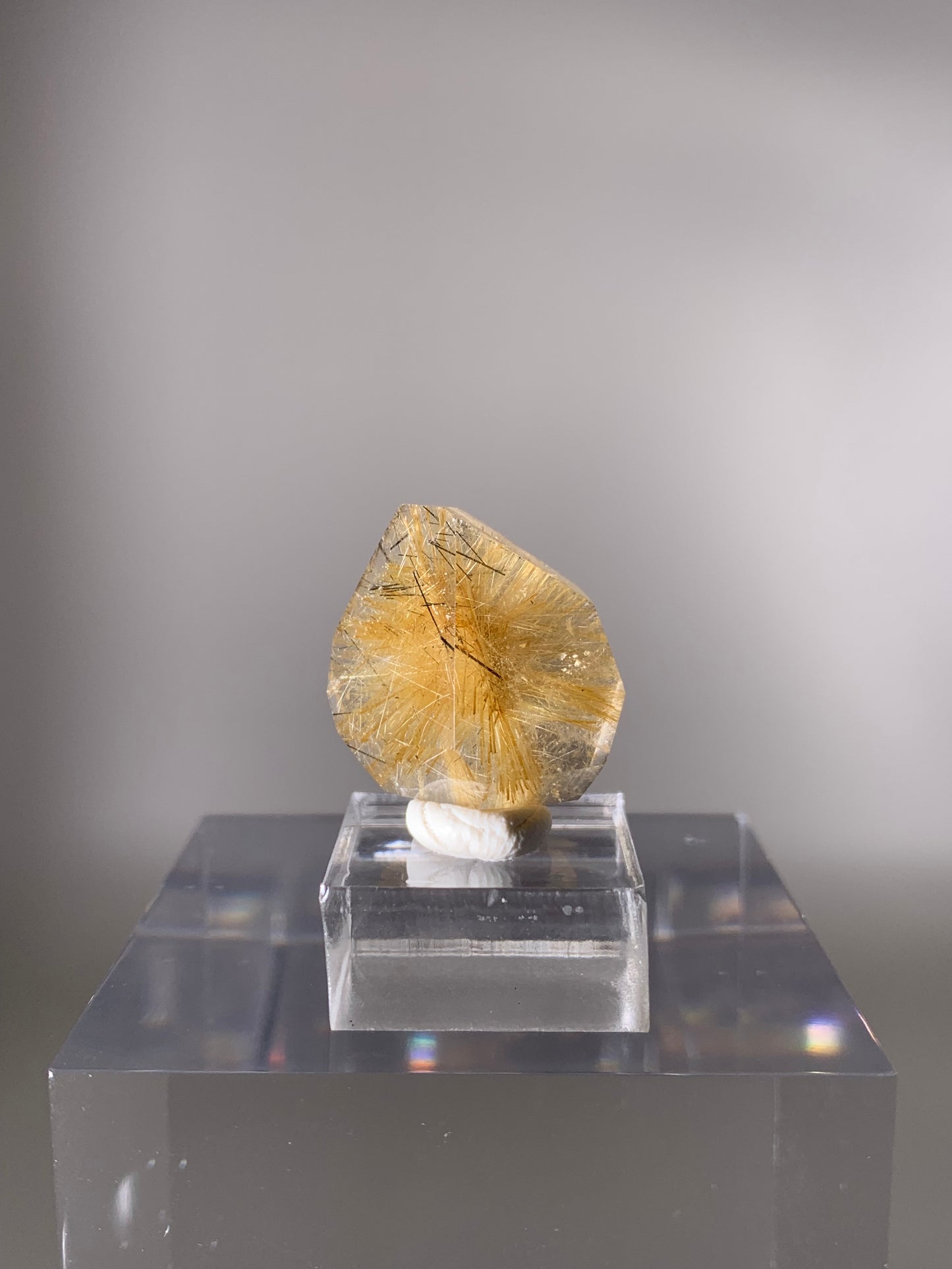 Gold & Black Rutile Quartz Polished Mini Freeform