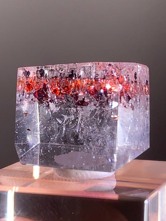 Harlequin Quartz Polished Freeform – Gold Strawberry Quartz from Madagascar