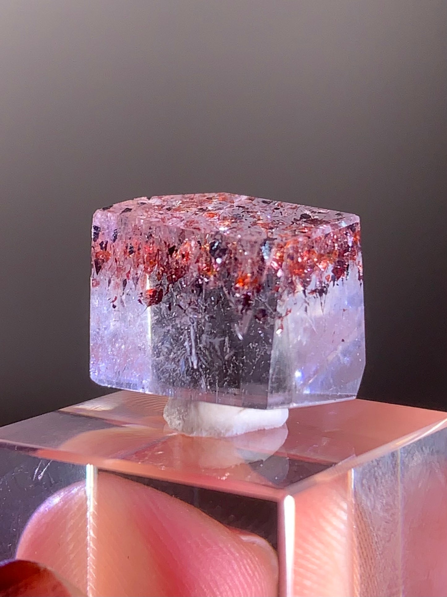 Harlequin Quartz Polished Freeform – Gold Strawberry Quartz from Madagascar