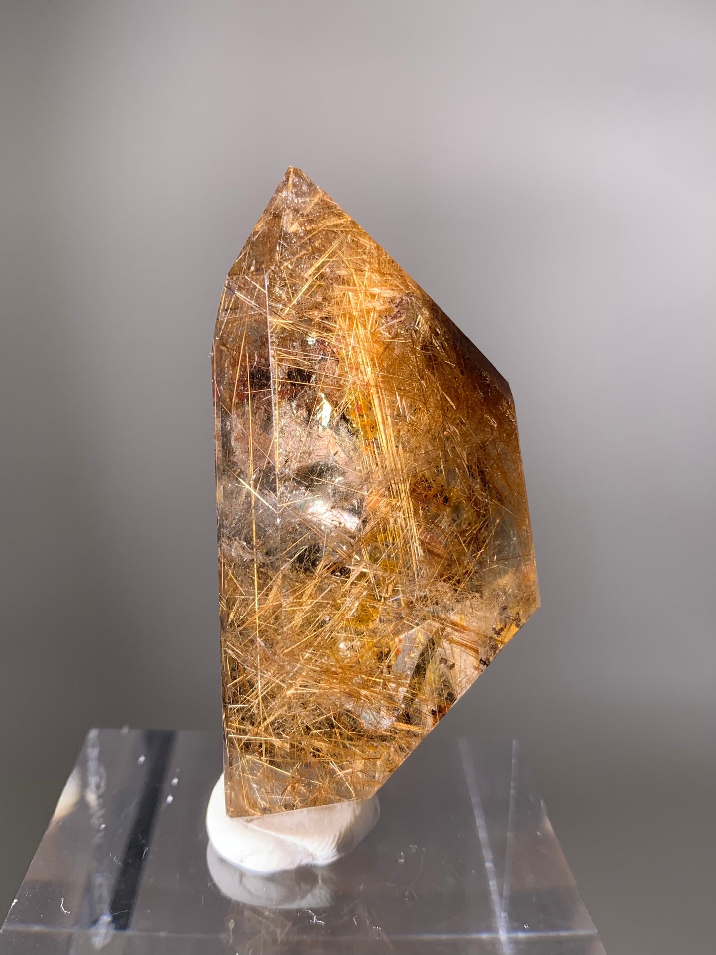 Gold Rutile Quartz Polished Freeform
