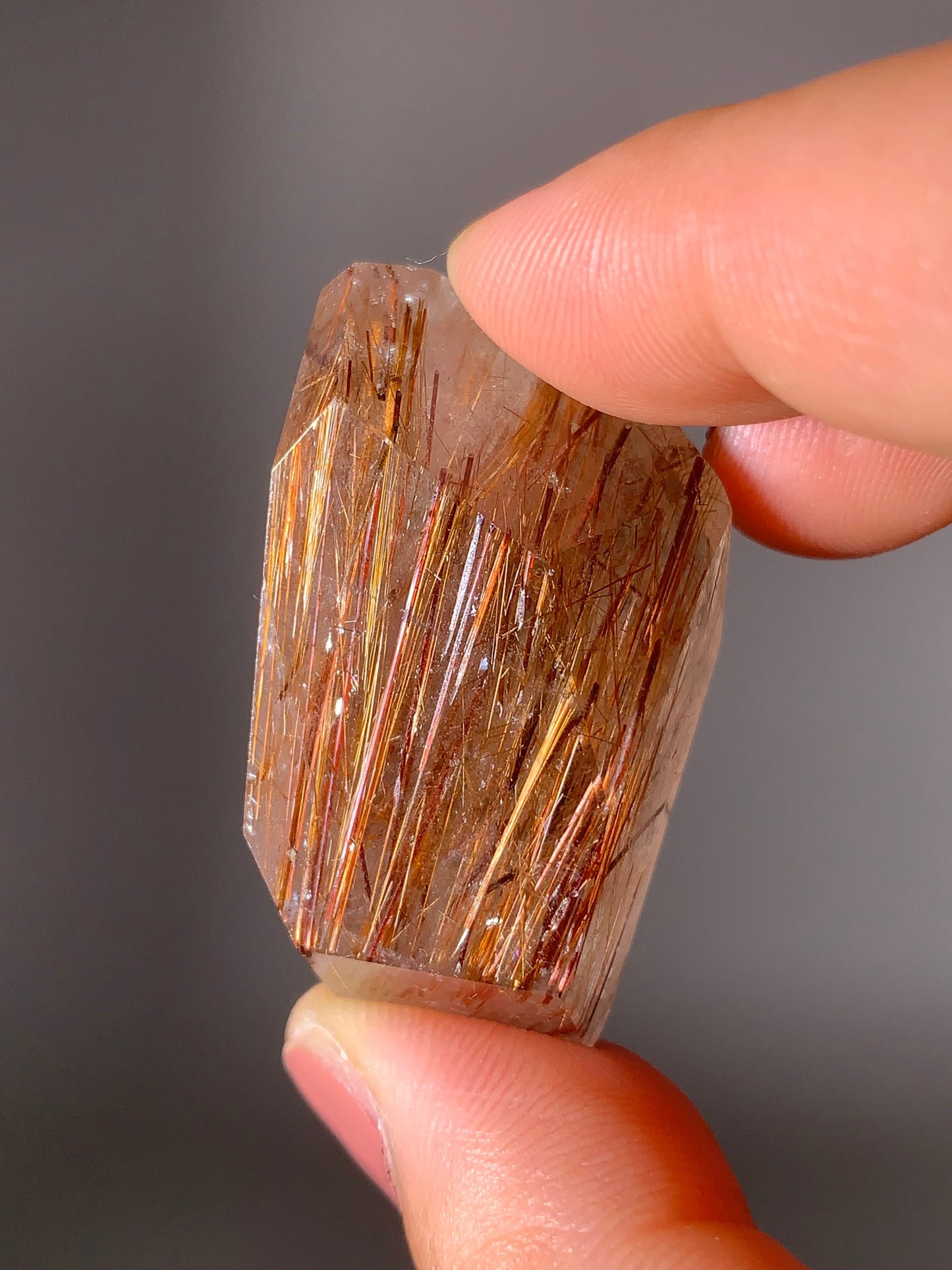 Red & Gold Rutile Quartz Polished Freeform