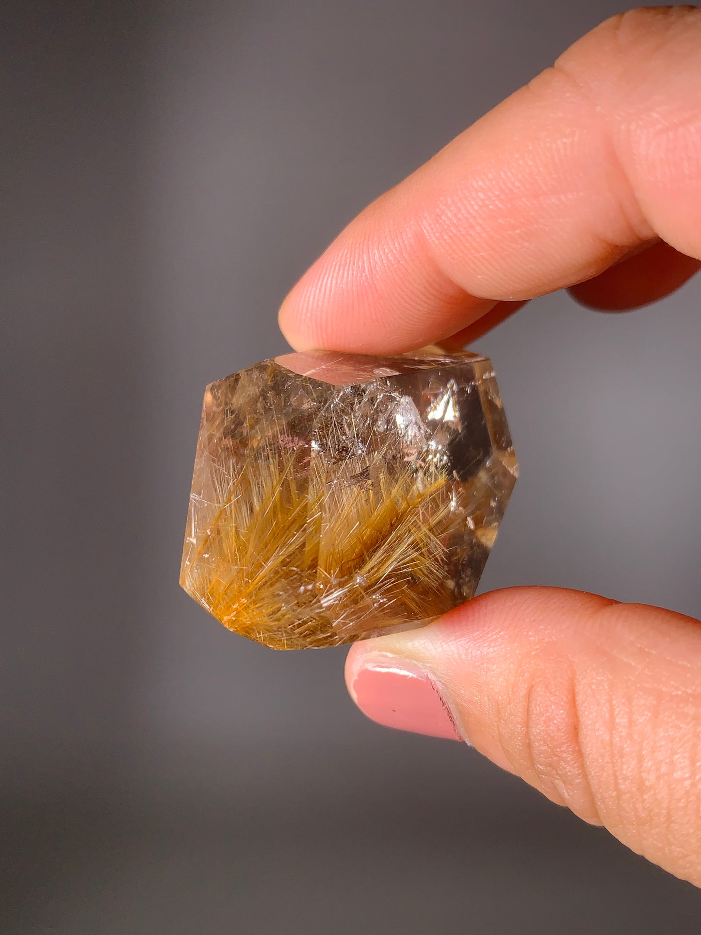 Gold Rutile Quartz Polished Freeform
