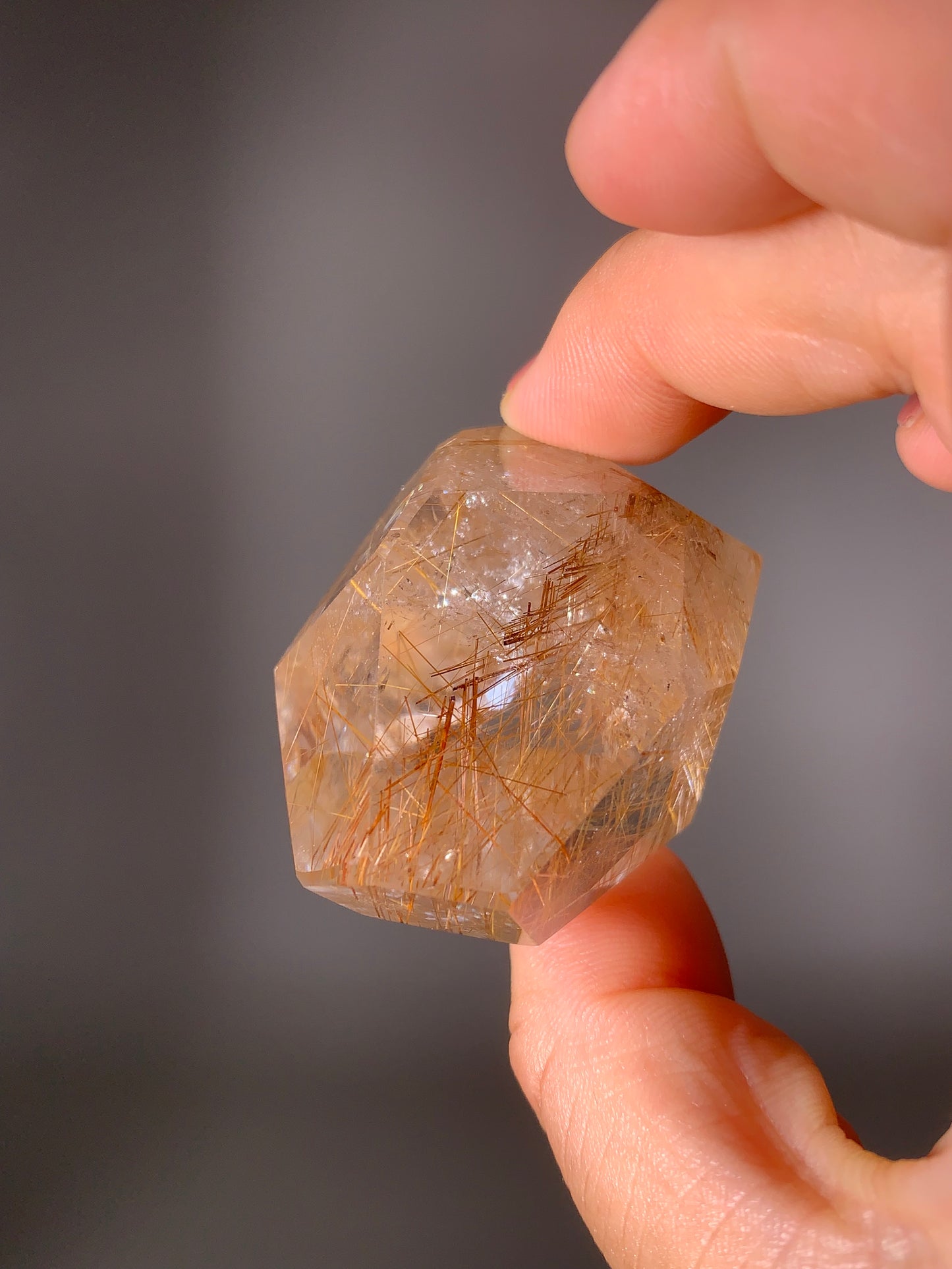 Gold Rutile Quartz Polished Freeform