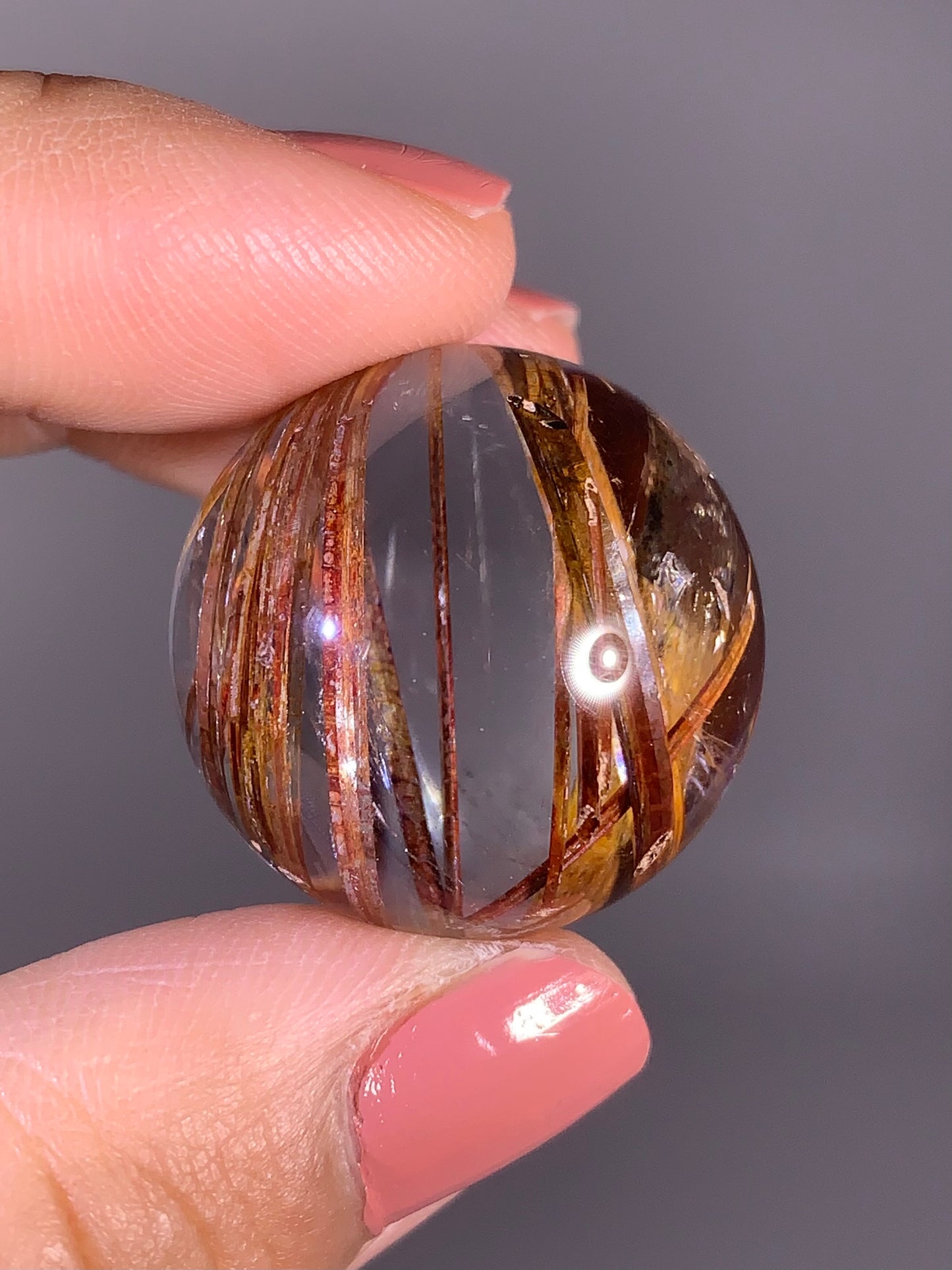 High-Quality Tourmaline Included Quartz Sphere – Madagascar Collector Specimen