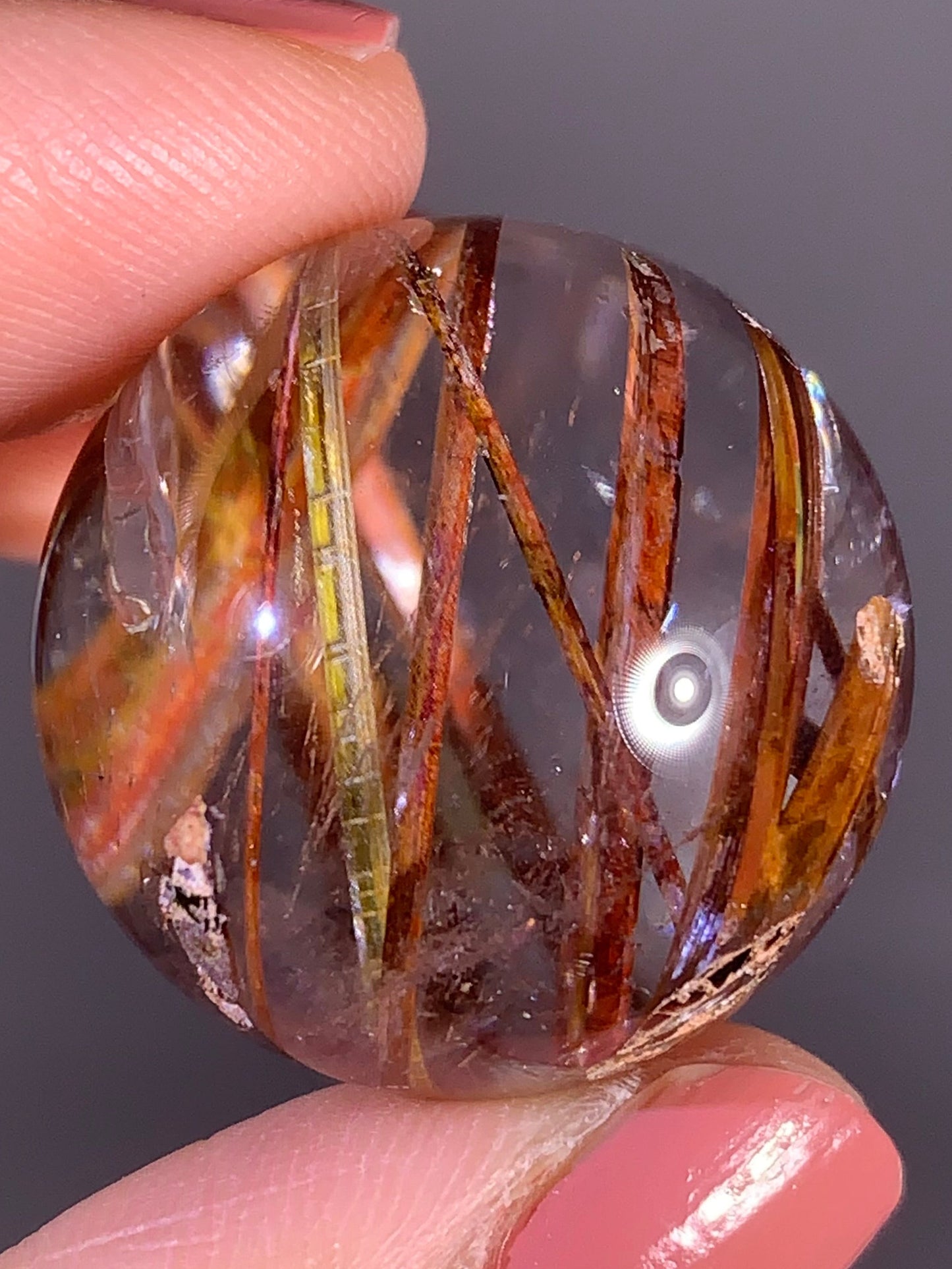 High-Quality Tourmaline Included Quartz Sphere – Madagascar Collector Specimen