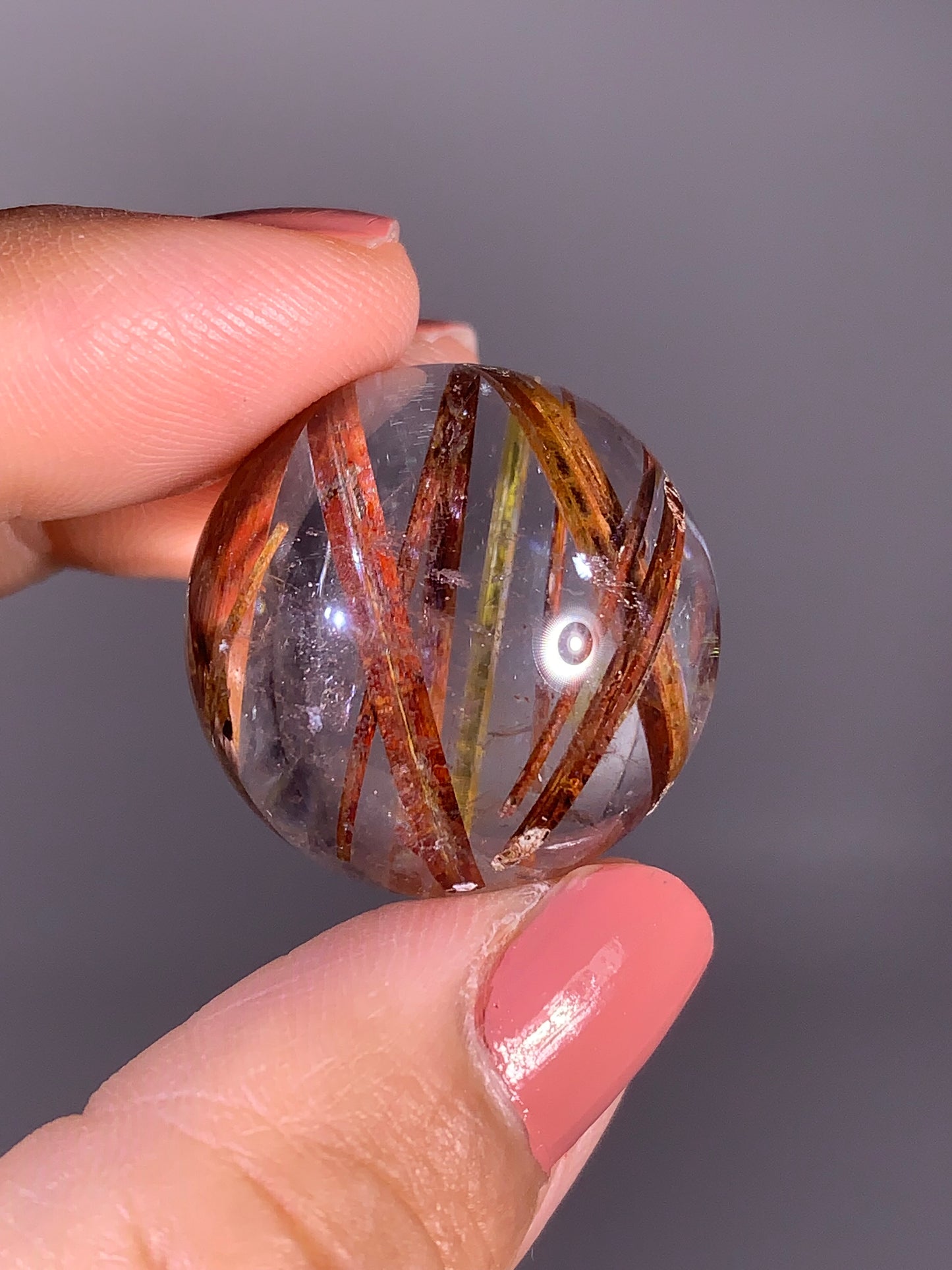 High-Quality Tourmaline Included Quartz Sphere – Madagascar Collector Specimen