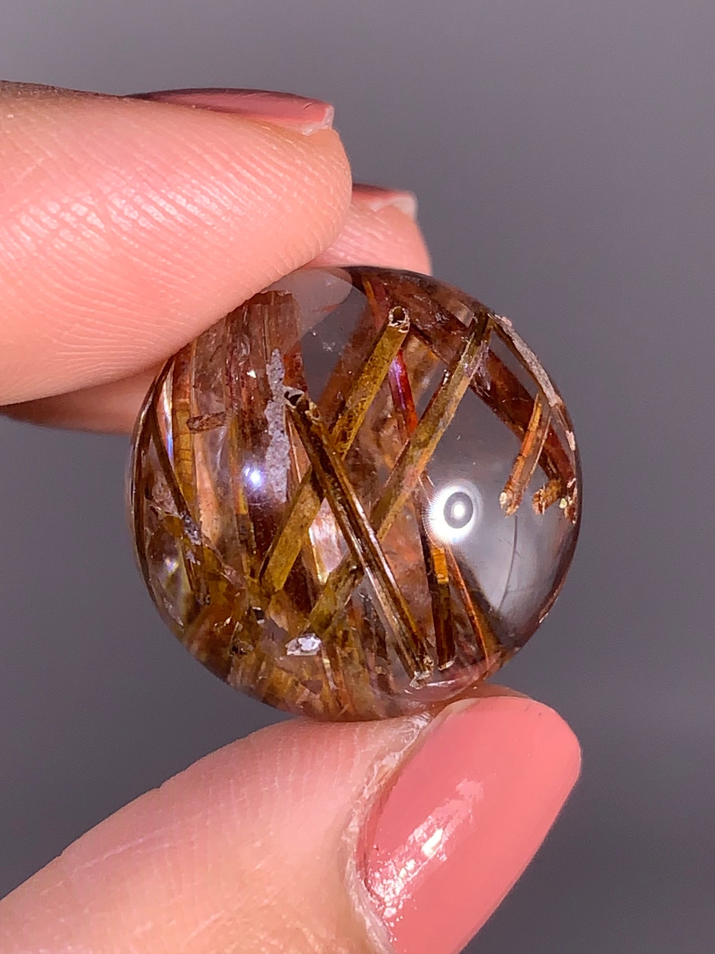 High-Quality Tourmaline Included Quartz Sphere – Madagascar Collector Specimen