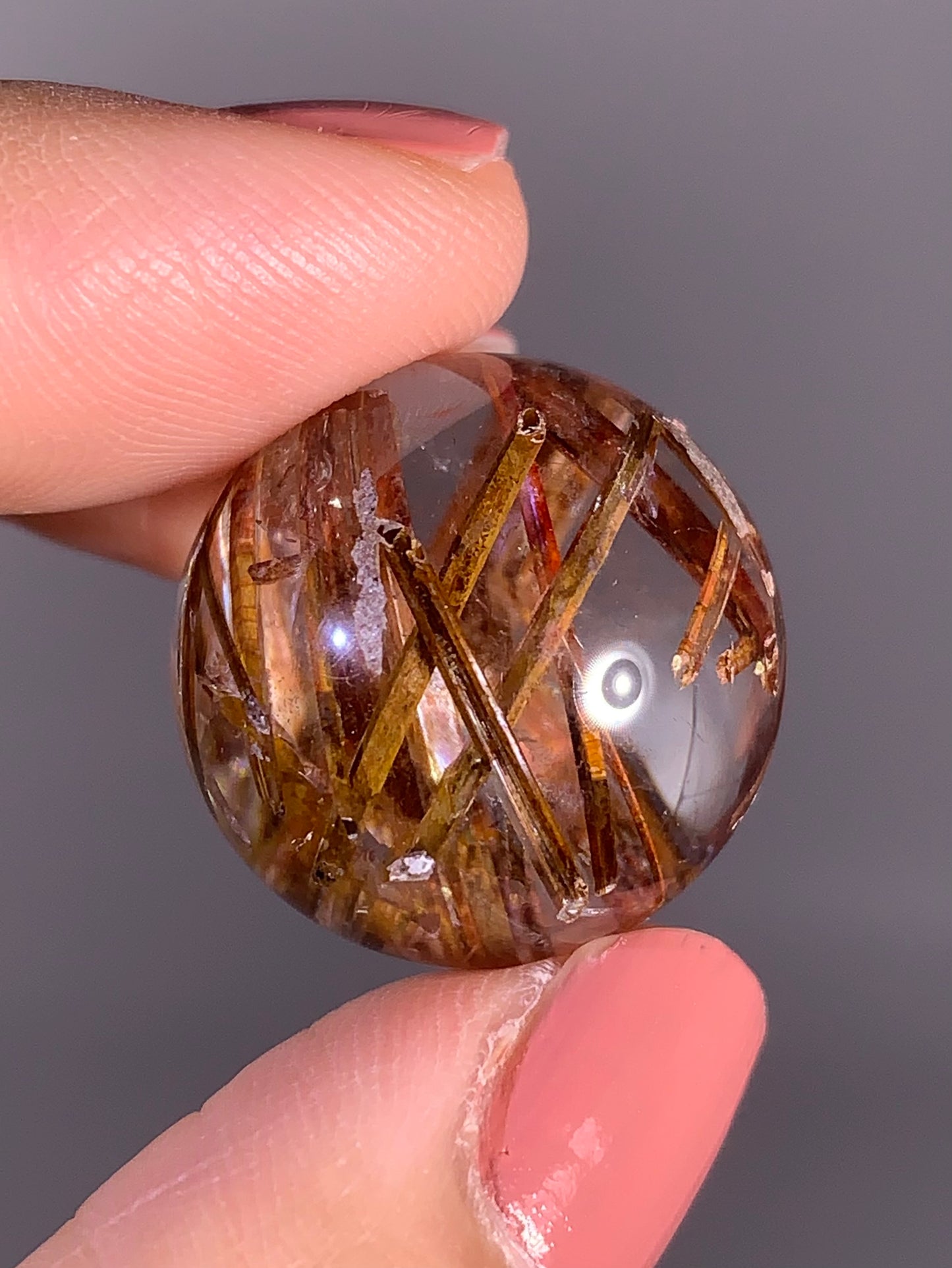 High-Quality Tourmaline Included Quartz Sphere – Madagascar Collector Specimen