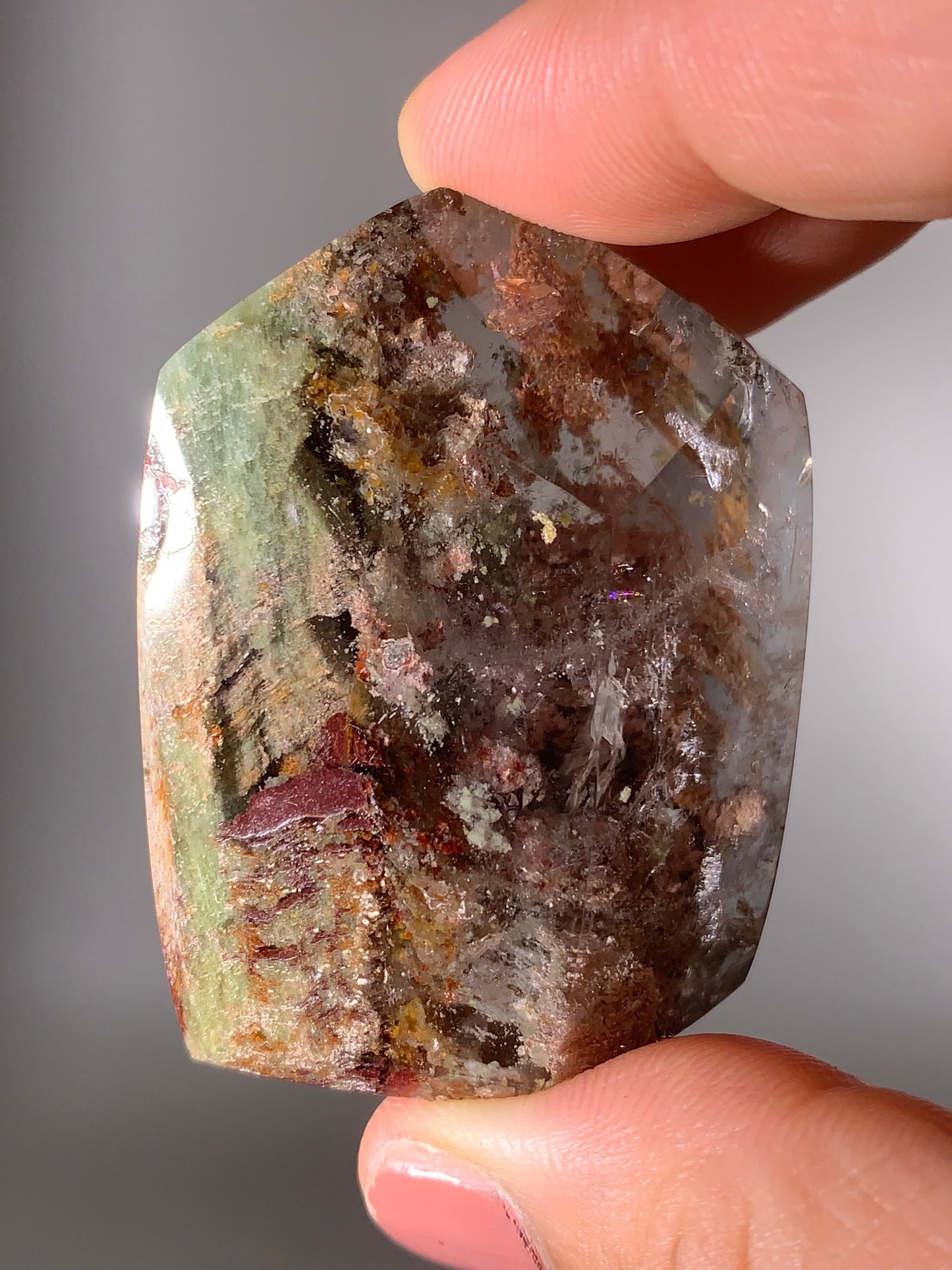 Colorful Garden Quartz Polished Freeform Brazil