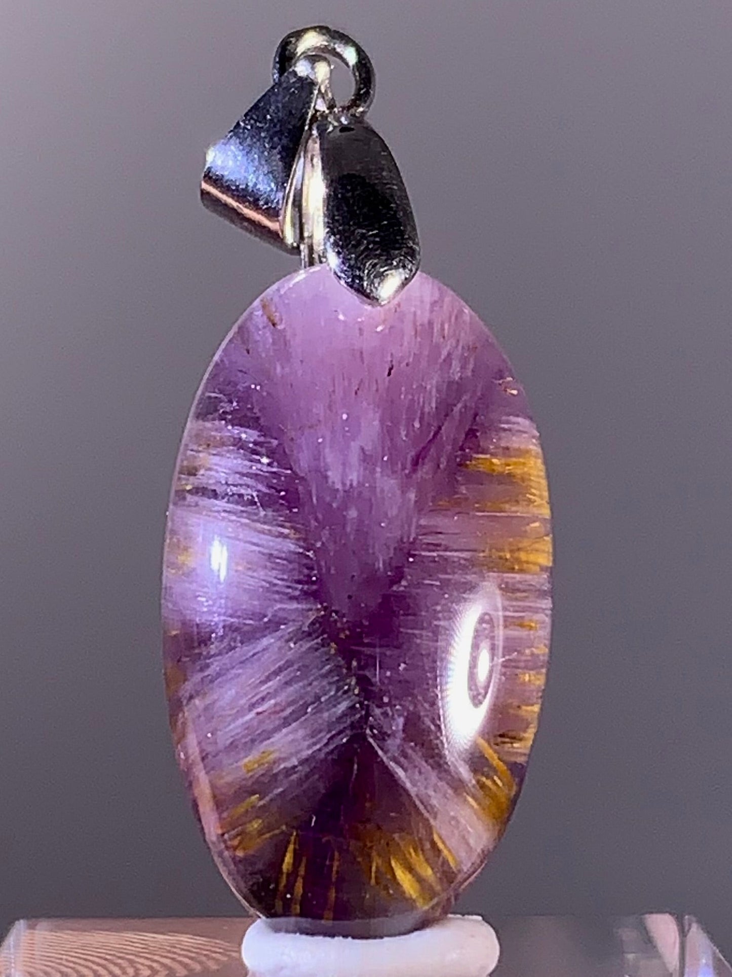 High-Quality Brazilian Auralite 23 Pendant – S925 Sterling Silver