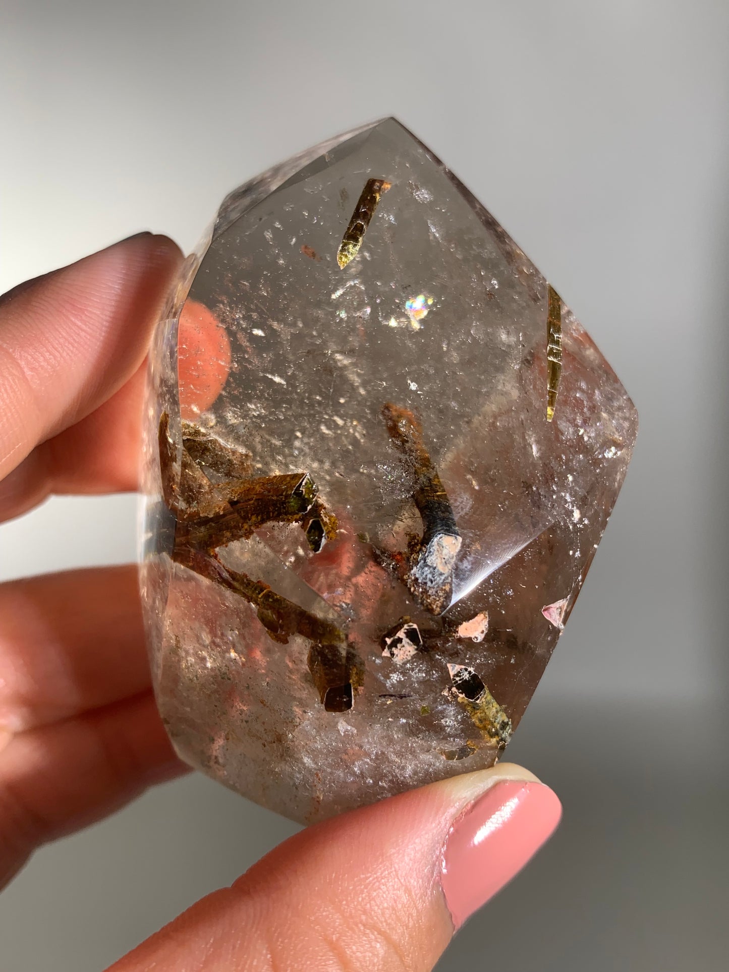 Tourmaline Inclusion Garden Quartz Brazil
