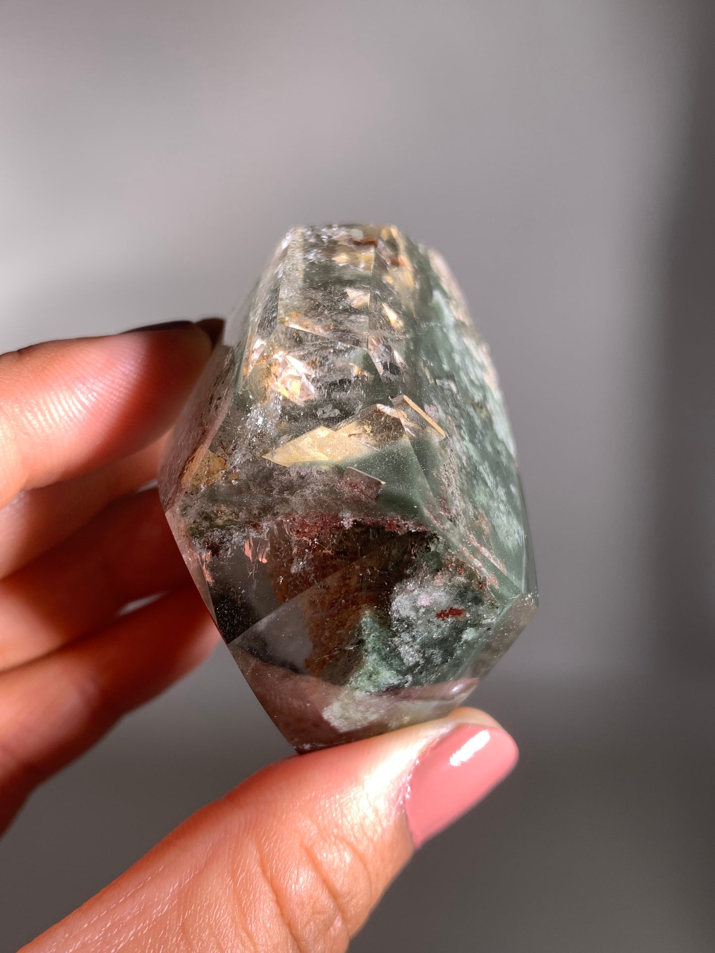 Colorful Layered Garden Quartz With Mica and Shimmery Green Chlorite Brazil