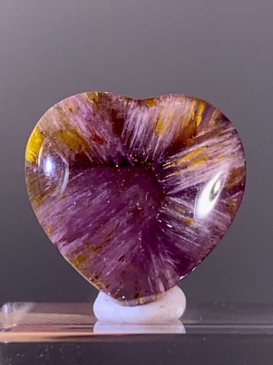 High-Quality Brazilian Auralite 23 Quartz Cabochon