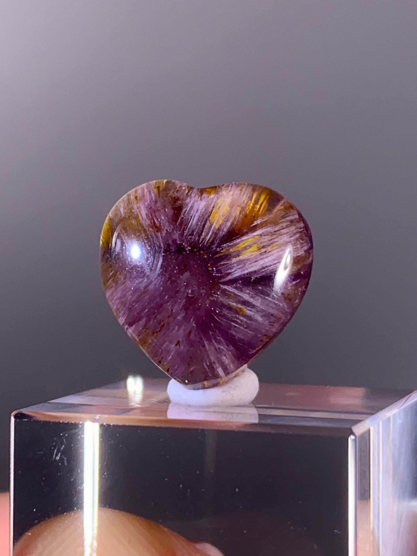High-Quality Brazilian Auralite 23 Quartz Cabochon