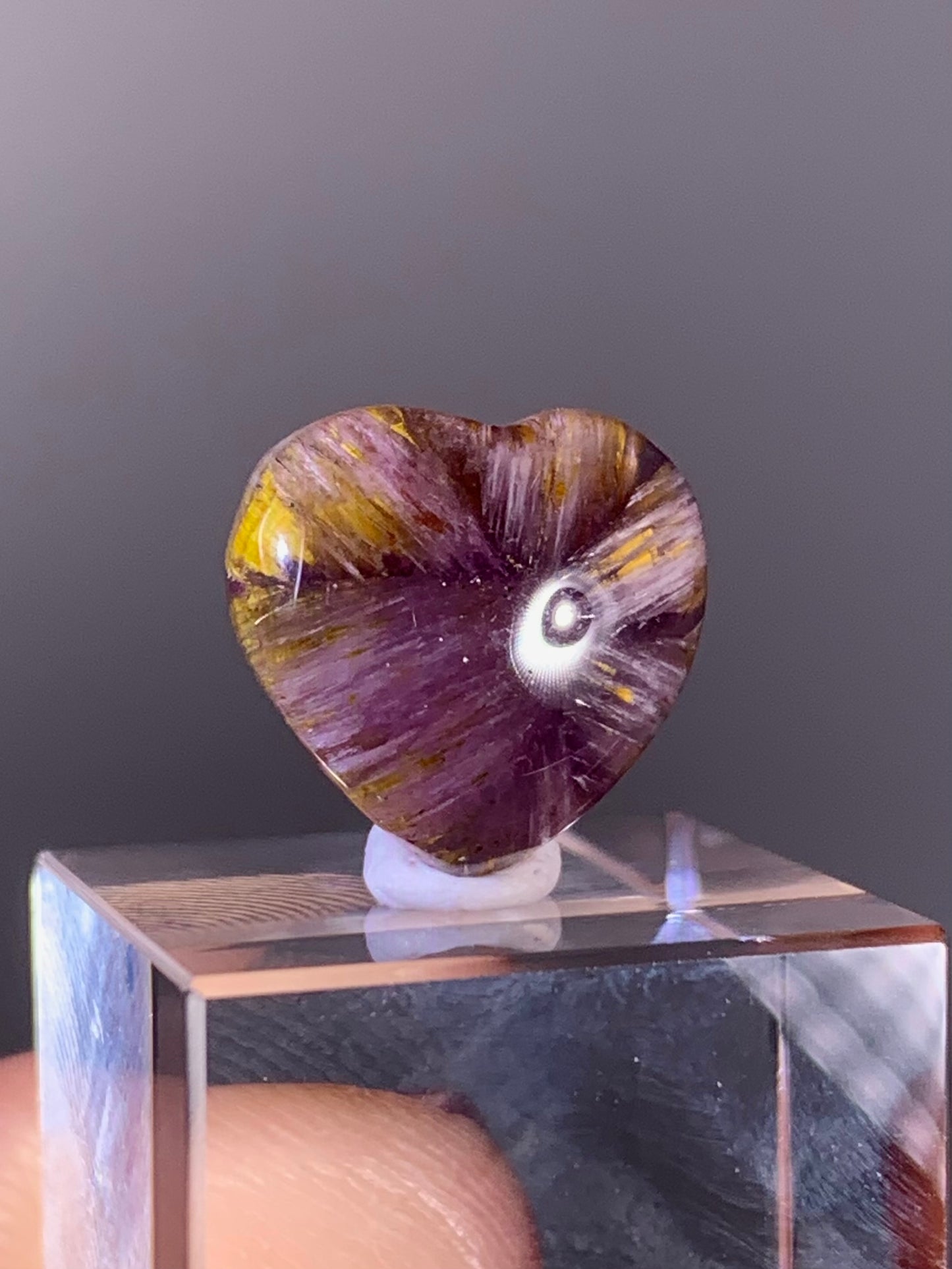 High-Quality Brazilian Auralite 23 Quartz Cabochon