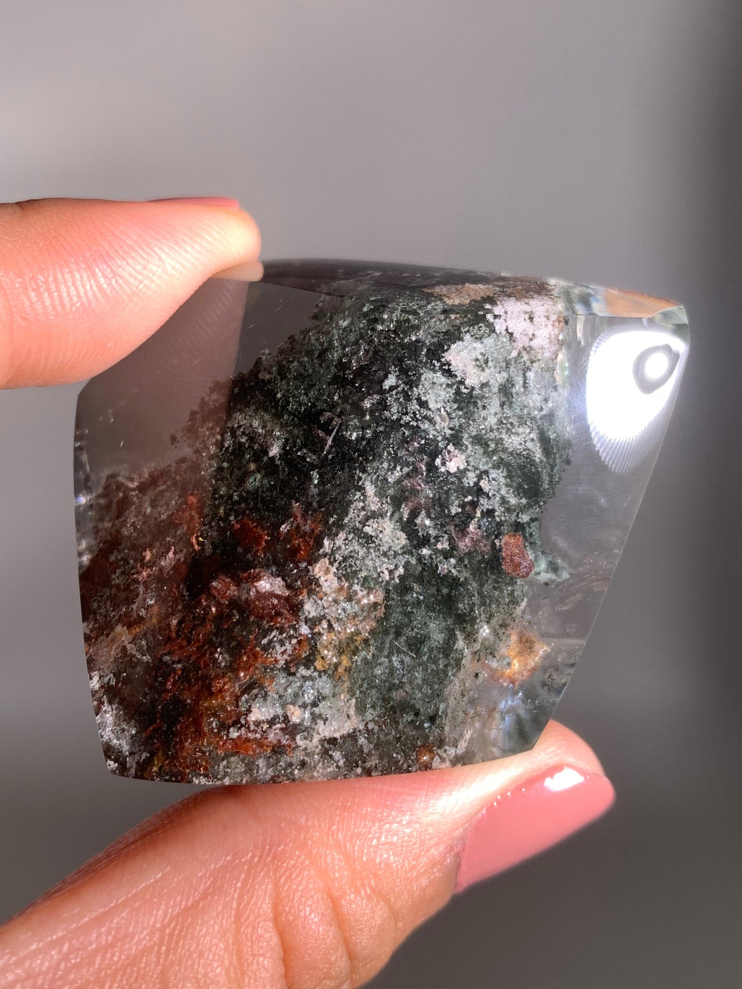 Scenic Garden Quartz Polished Freeform Brazil