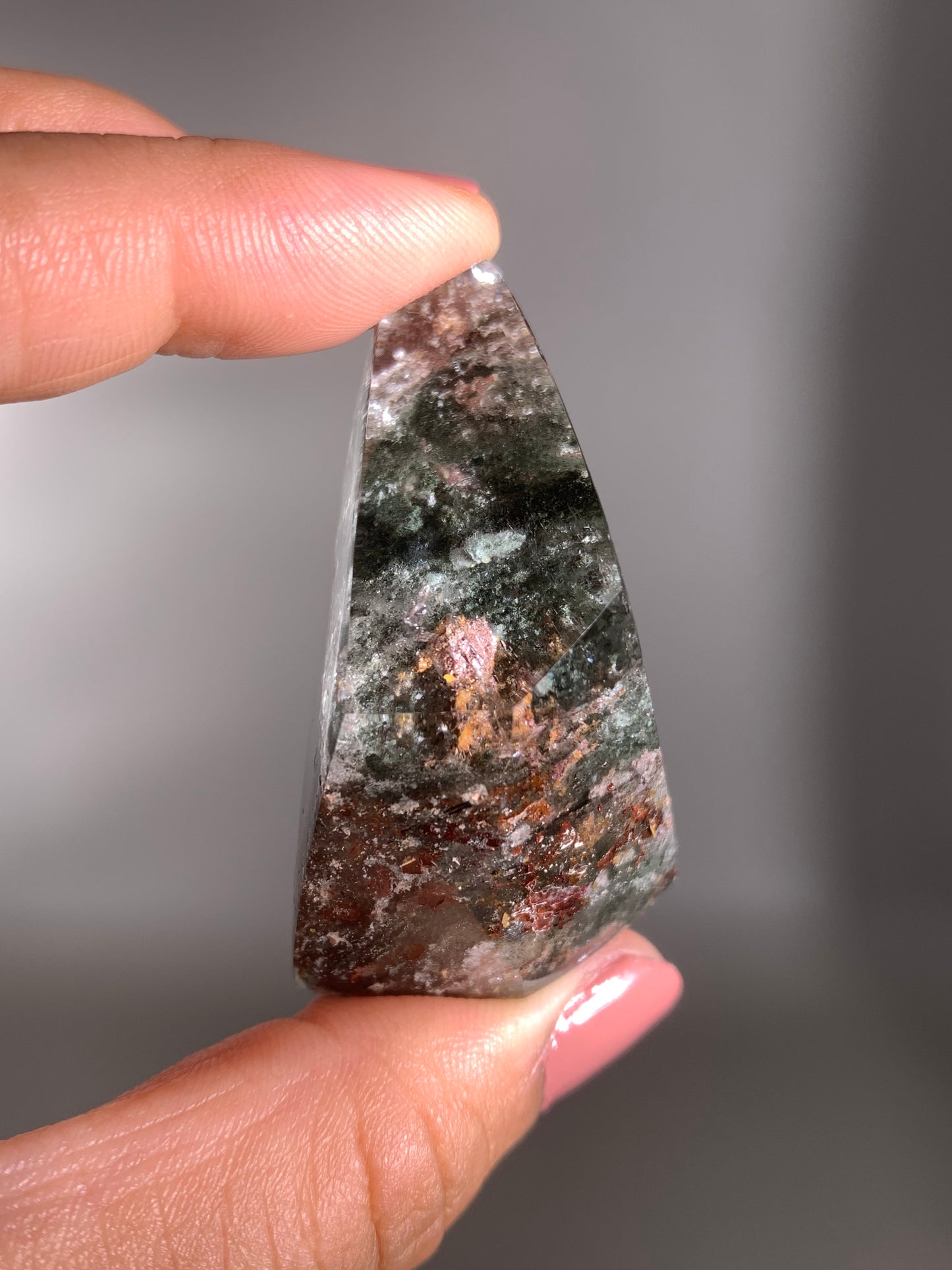 Scenic Garden Quartz Polished Freeform Brazil