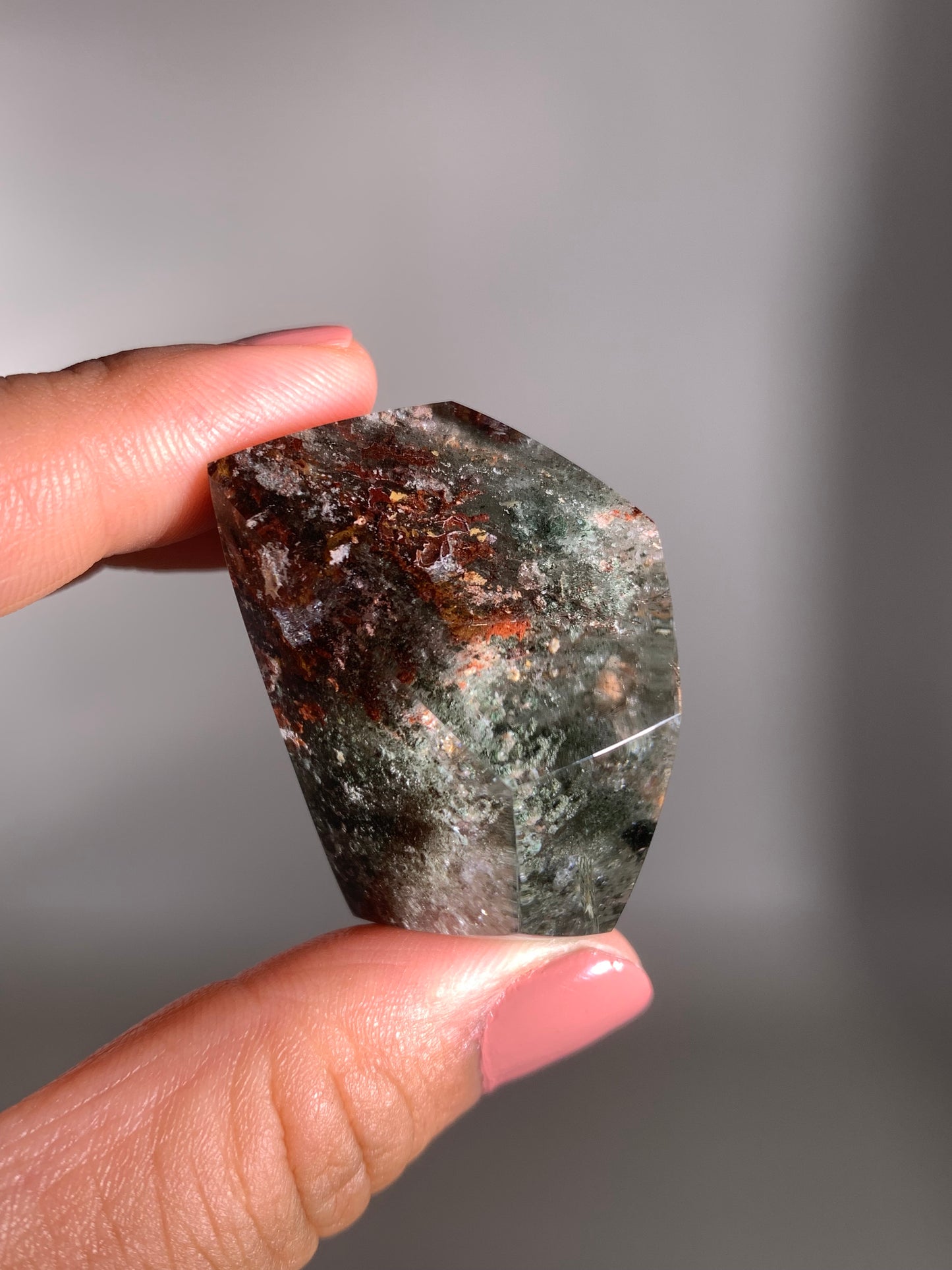 Scenic Garden Quartz Polished Freeform Brazil