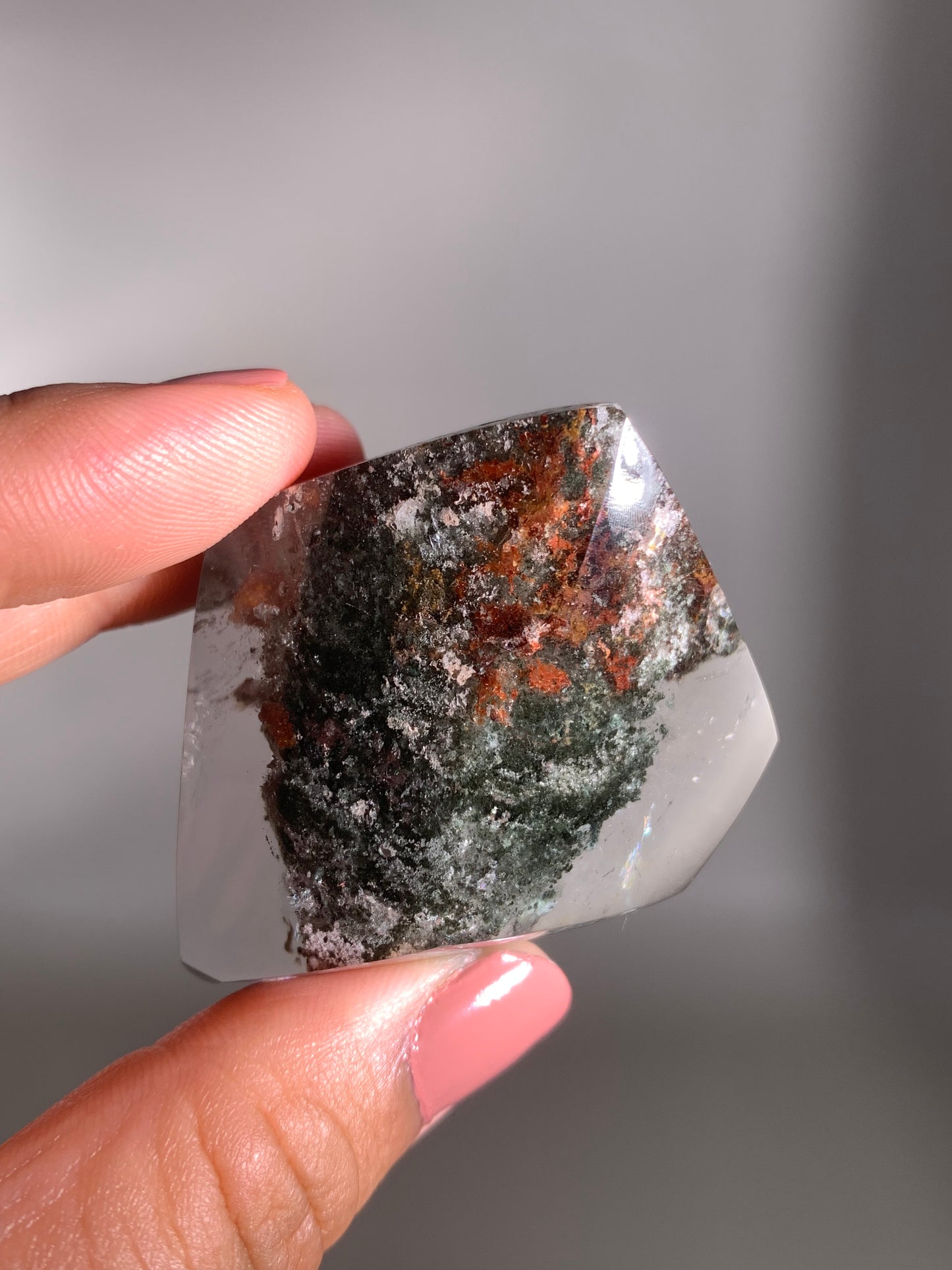 Scenic Garden Quartz Polished Freeform Brazil