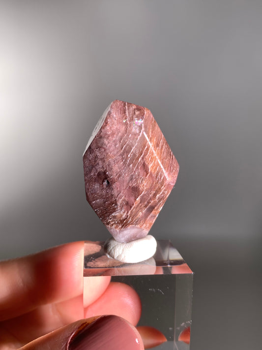 High-Quality Pink Lithium Layered Garden Quartz Polished Freeform Brazil