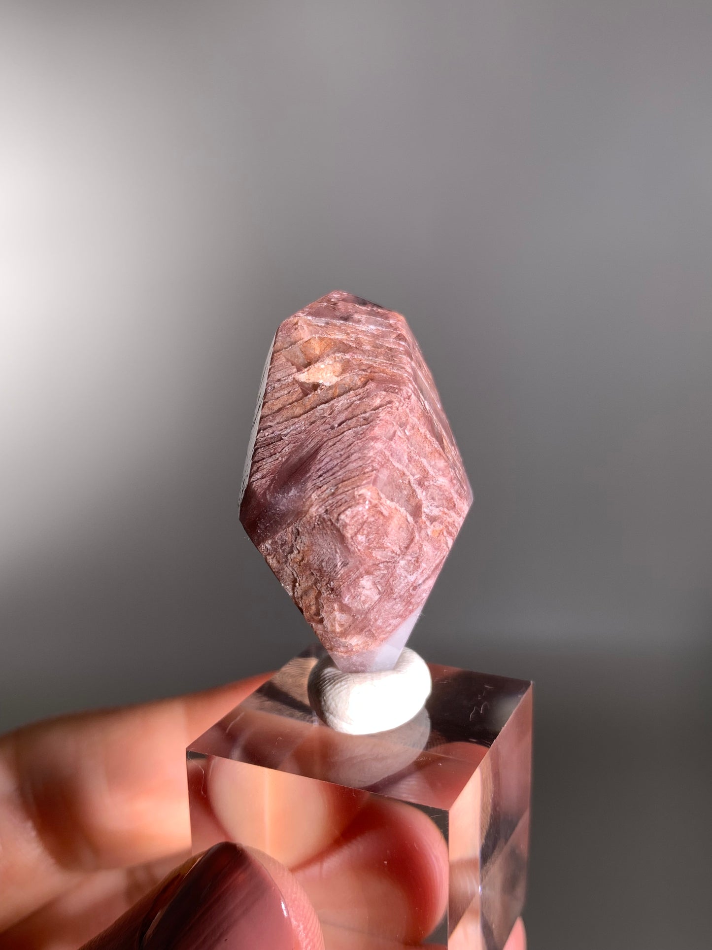 High-Quality Pink Lithium Layered Garden Quartz Polished Freeform Brazil
