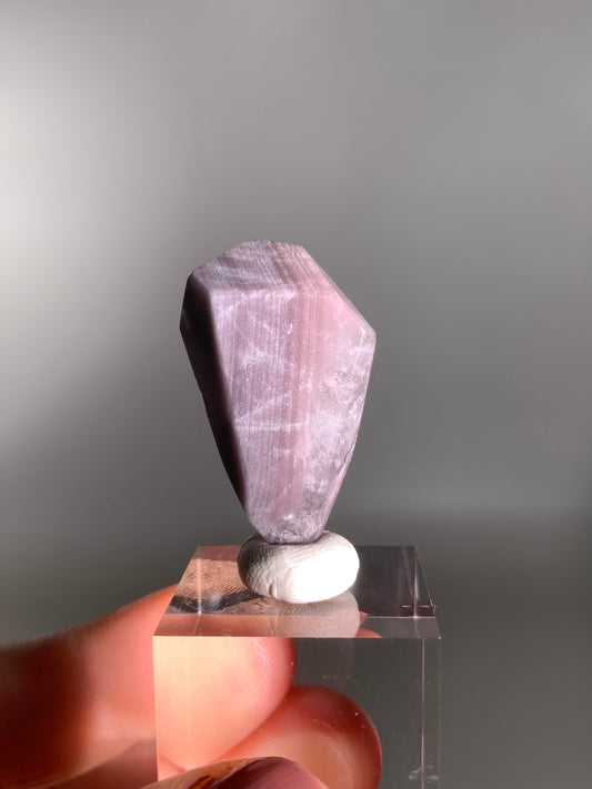 High-Quality Pink Lithium Layered Purple Garden Quartz Polished Freeform Brazil