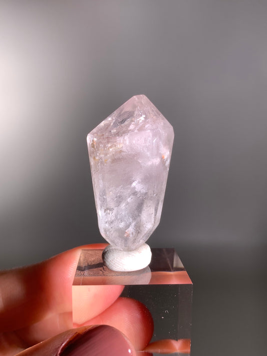 Pink Lithium Garden Quartz Polished Freeform Brazil