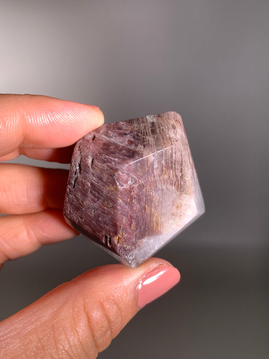 SALE Pink Lithium Layered Garden Quartz Polished Freeform Brazil