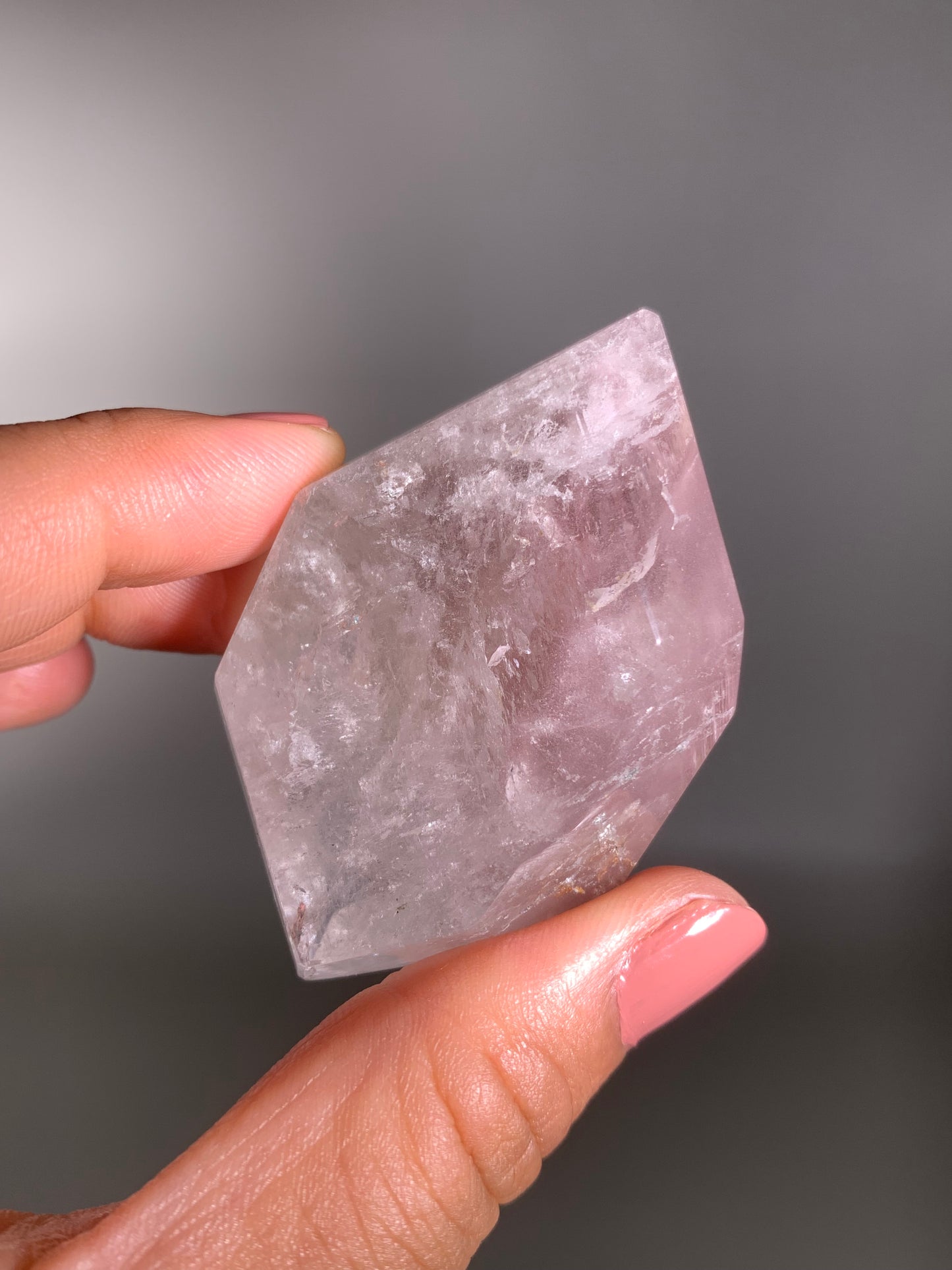 SALE Pink Lithium Garden Quartz Polished Freeform Brazil