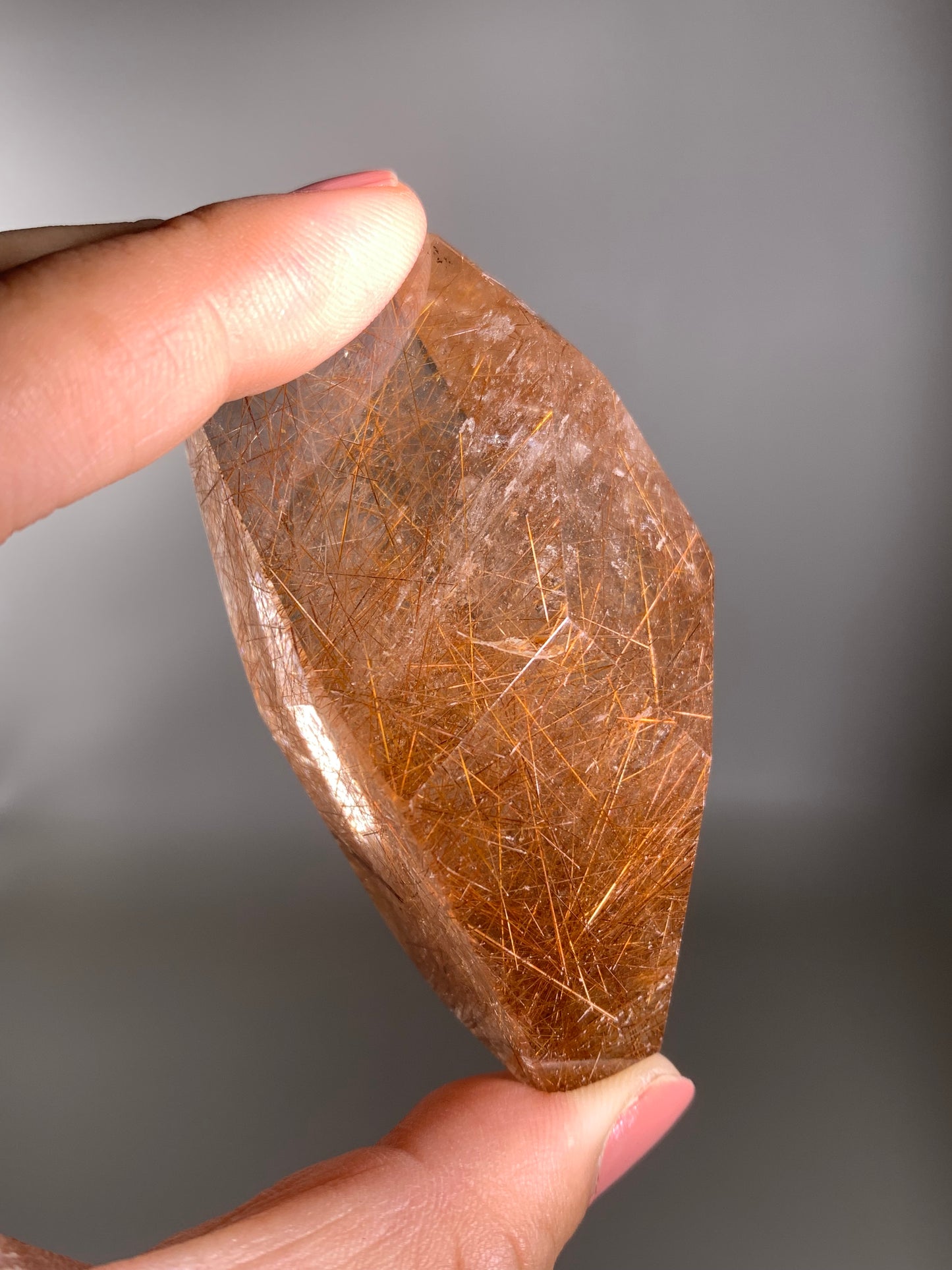 Copper Rutile Quartz Polished Freeform